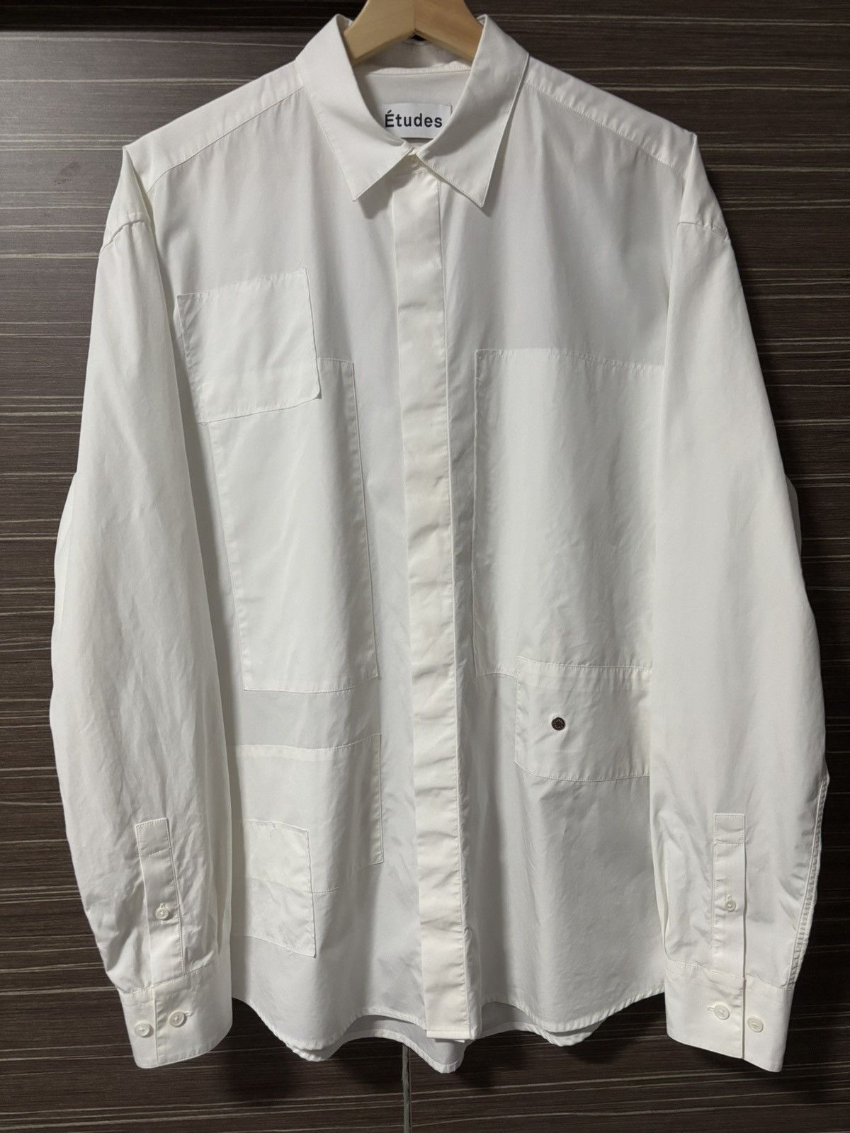 Etudes Etudes White Cotton Shirt Size US M / EU 48-50 / 2 - 1 Thumbnail