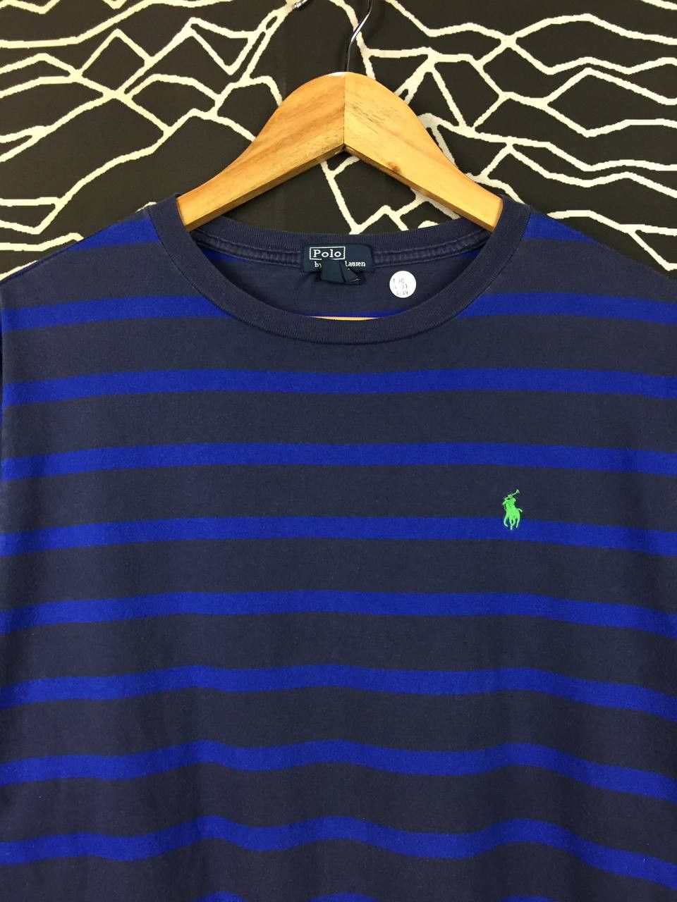 Polo Ralph Lauren Vtg Polo Ralph Lauren Small Logo Striped Long Sleeve Tee Size US M / EU 48-50 / 2 - 3 Thumbnail