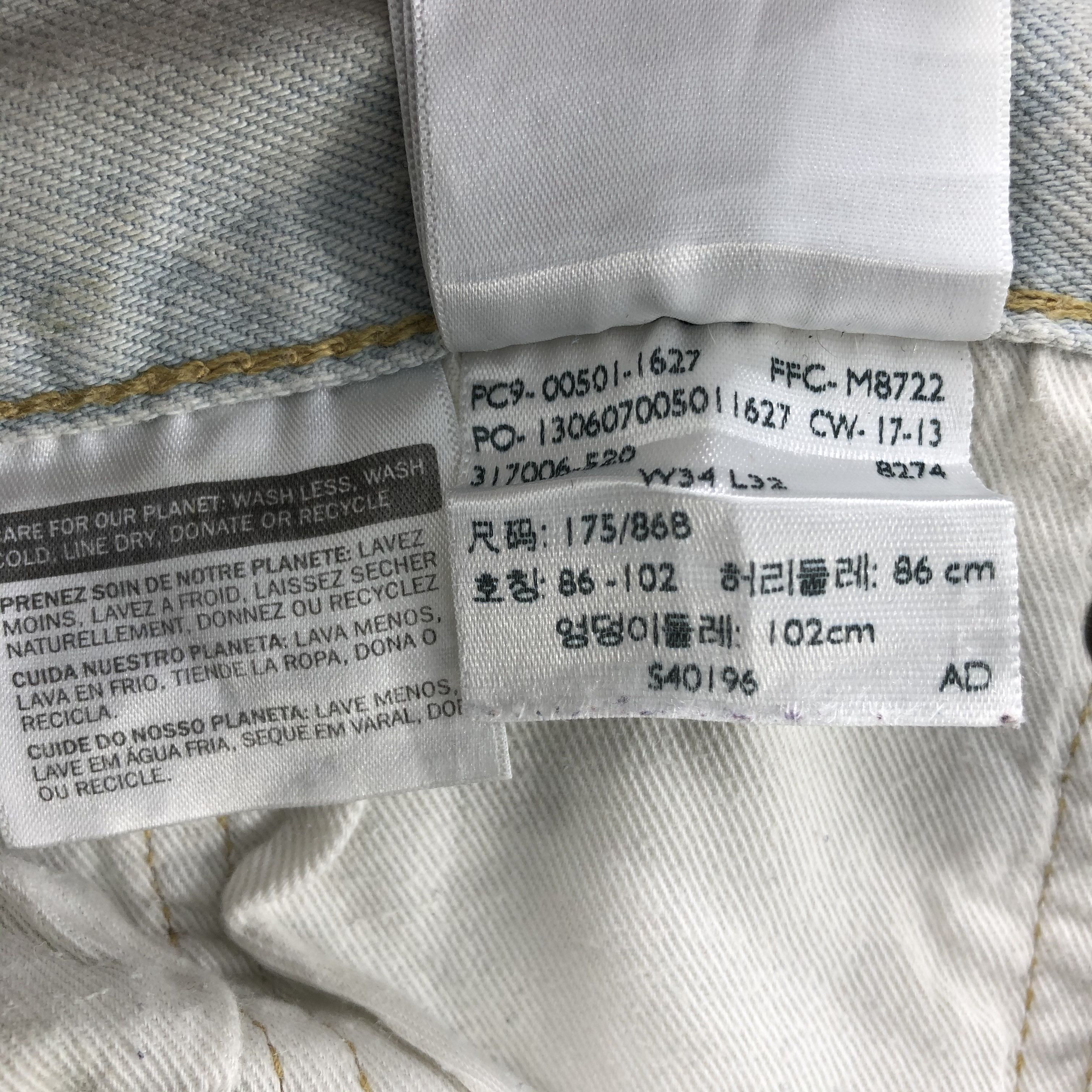 Levi's Light Wash Vintage Distress Levis 501 Jeans-JM1525 Size US 36 / EU 52 - 14 Thumbnail