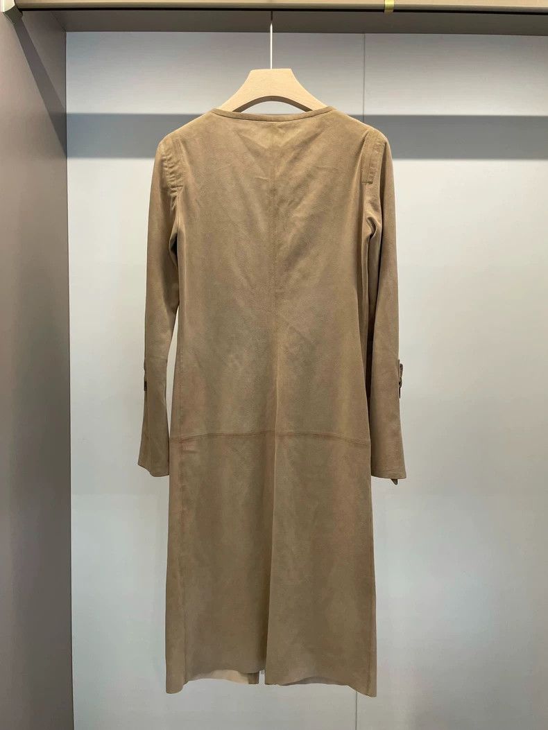 Loewe LOEWE Camel-colored long leather coat Size XS / US 0-2 / IT 36-38 - 2 Thumbnail