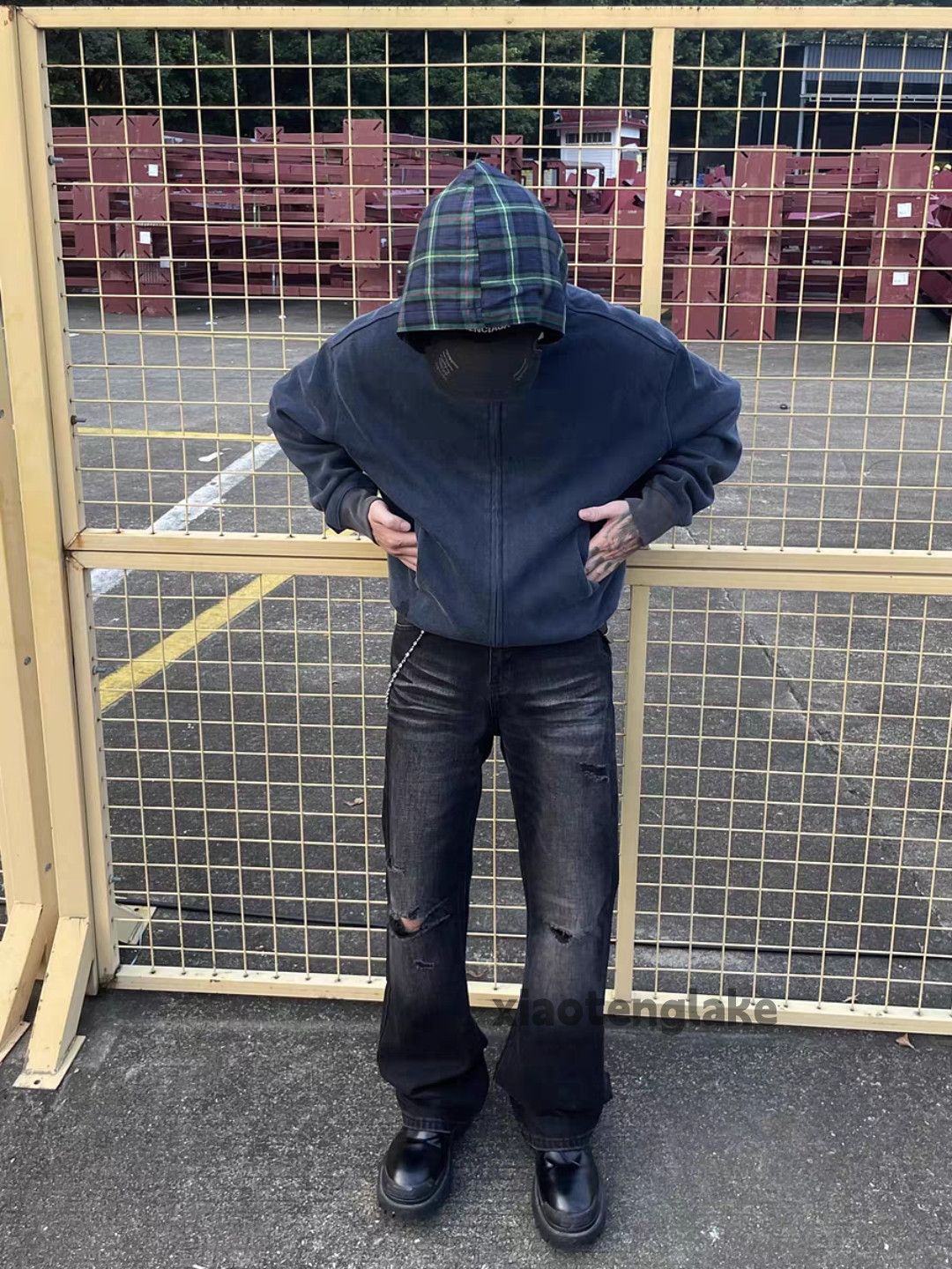 Jean × Vintage Washed faded cleanfit yuppie punk grunge flared jeans Size US 32 / EU 48 - 3 Thumbnail