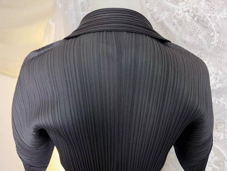 Issey Miyake issey miyake size:3 Grey pleated cardigan Size XXS / US 00 / IT 34 - 6 Thumbnail