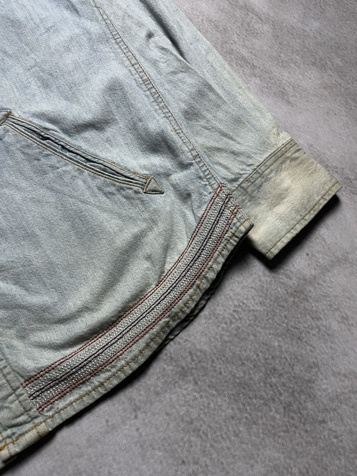PPFM 2000’s iLLs - Sashiko Stitch Button Faded Shirt Size US M / EU 48-50 / 2 - 2 Thumbnail