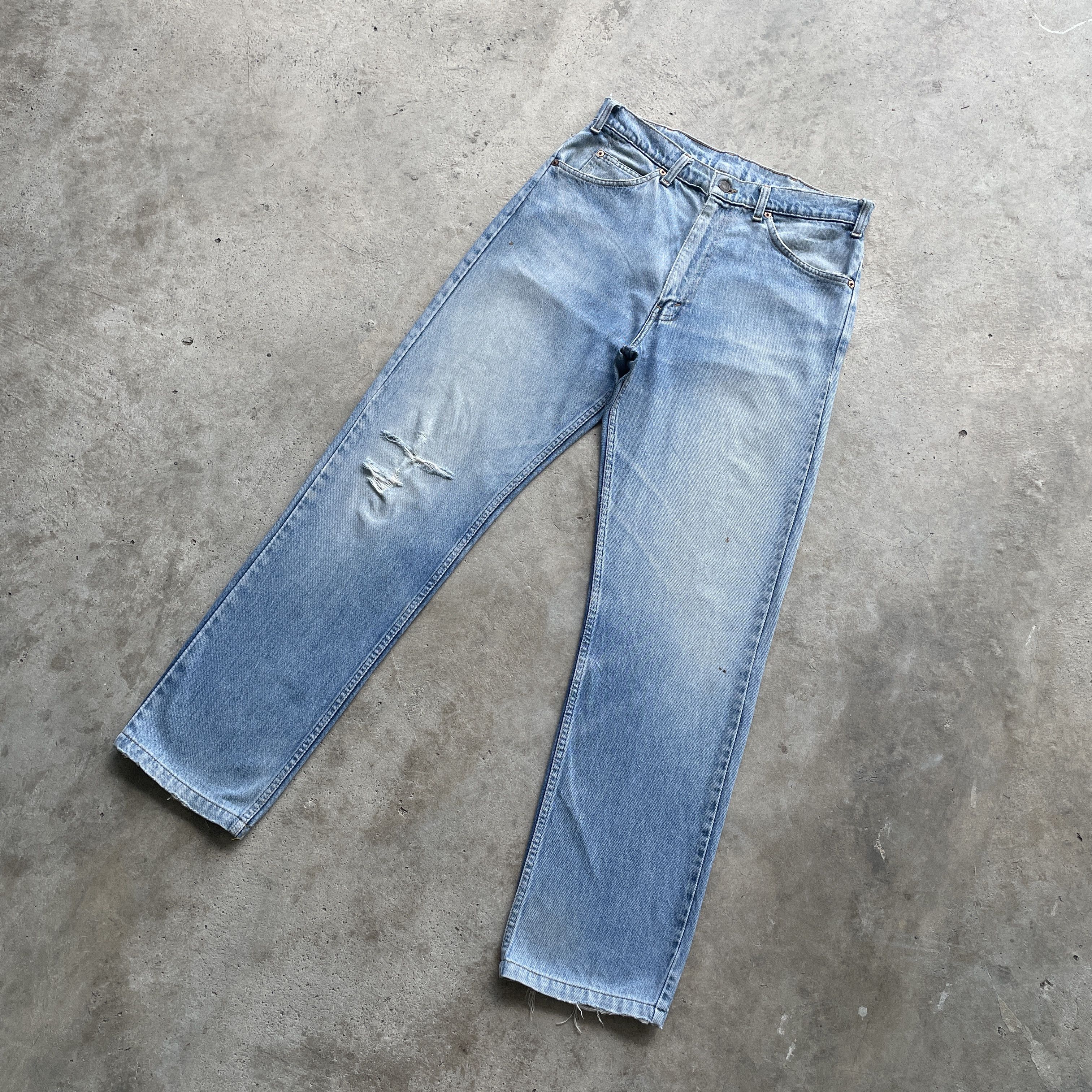 Levi's × Levi's Vintage Clothing W32 LEVI’S FADED ORANGE TAG DISTRESSED JEANS PANTS Size US 32 / EU 48 - 1 Thumbnail