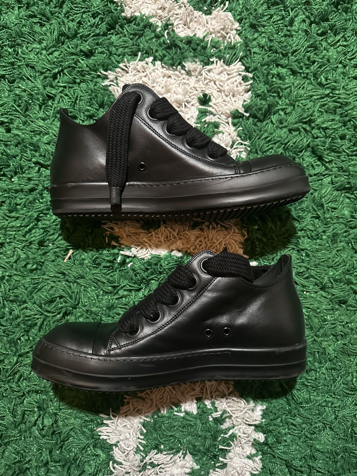 Rick Owens Rick Owens Black Jumbo Lace Sneakers Size US 9 / EU 42 - 8 Thumbnail