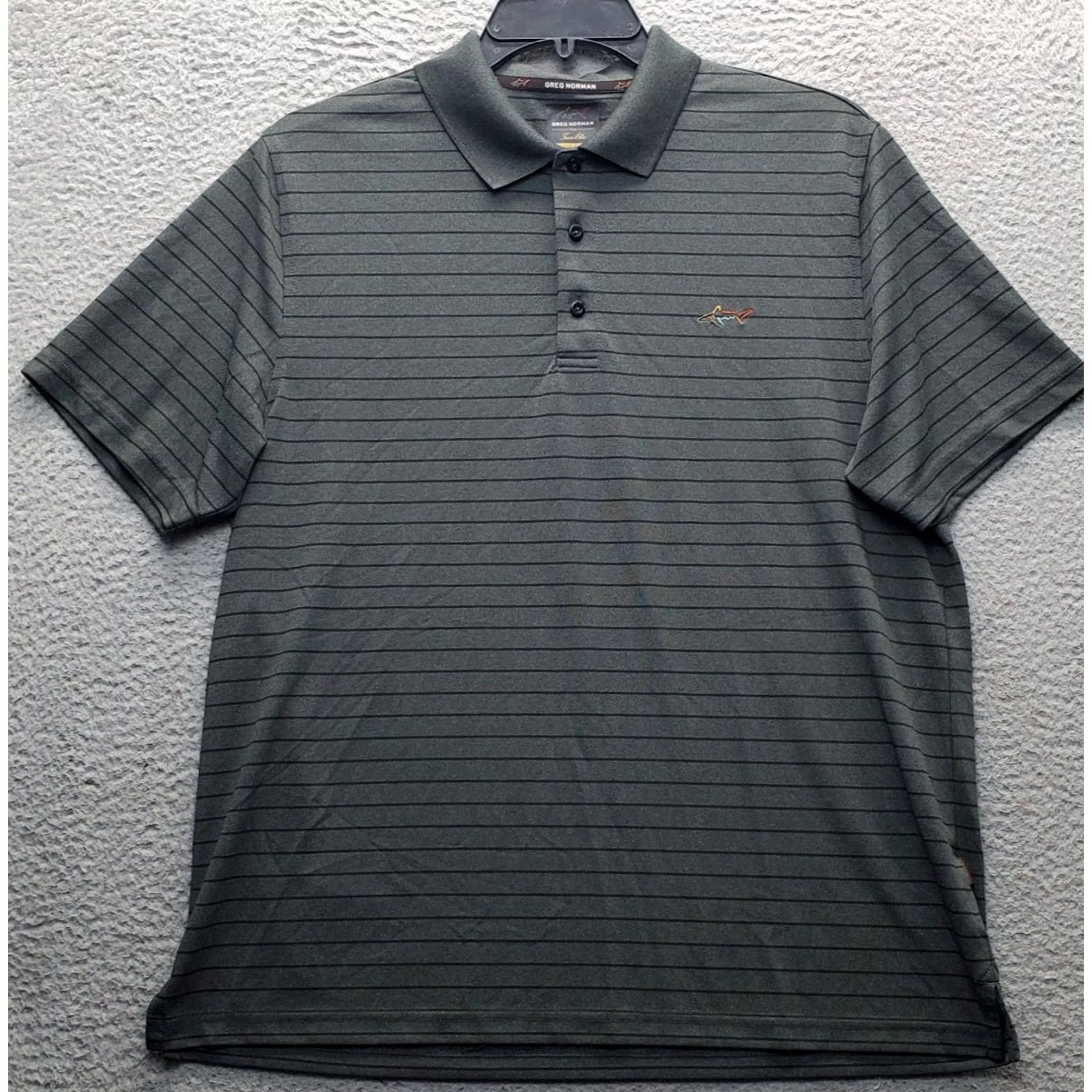 Tasso Elba Greg Norman Tasso Elba Play Dry Polo Shirt Mens L Striped Short Sleeve Multicolor Polo Shirt Size US L / EU 52-54 / 3 - 2 Thumbnail