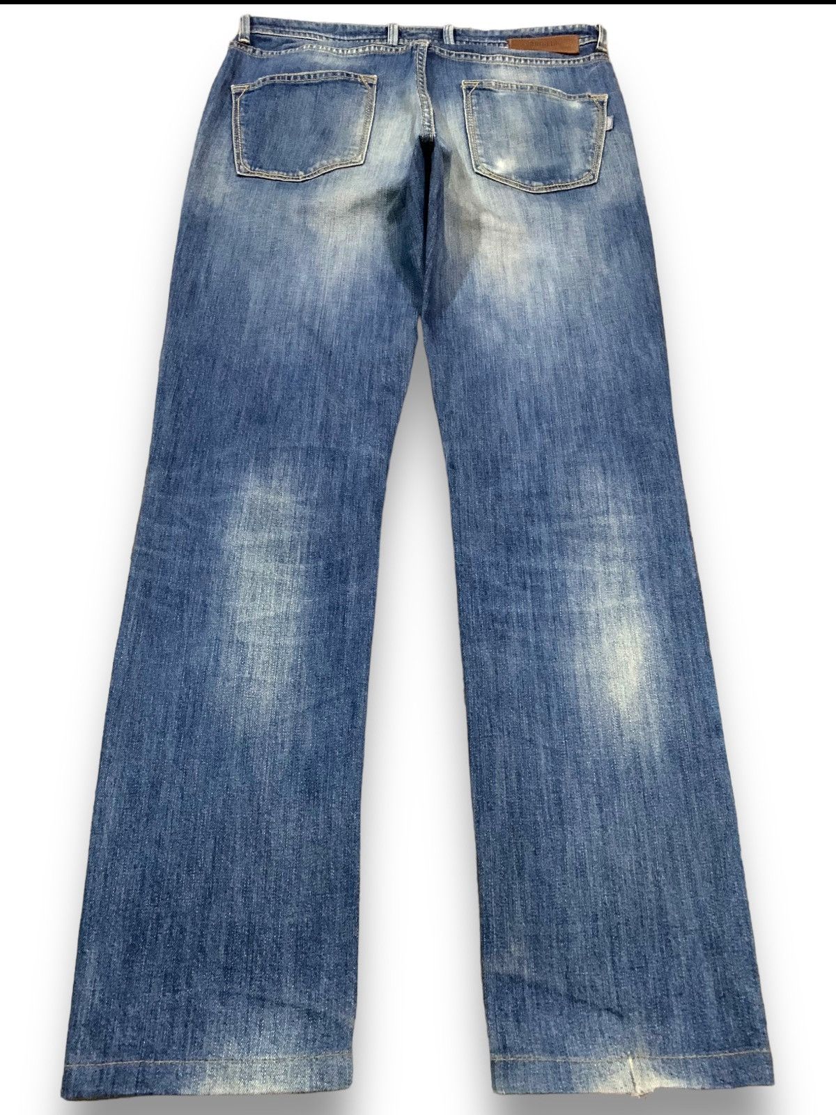 Other Y2K Briglia 1949 Slim Fit Patched Distressed Grunge Jeans Size US 30 / EU 46 - 2 Thumbnail