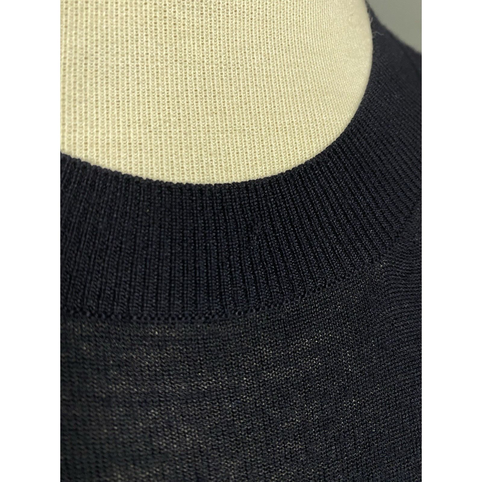 Celine Celine Men's Blue Crewneck Wool Knitted Sweater Size S-M Size US S / EU 44-46 / 1 - 10 Thumbnail