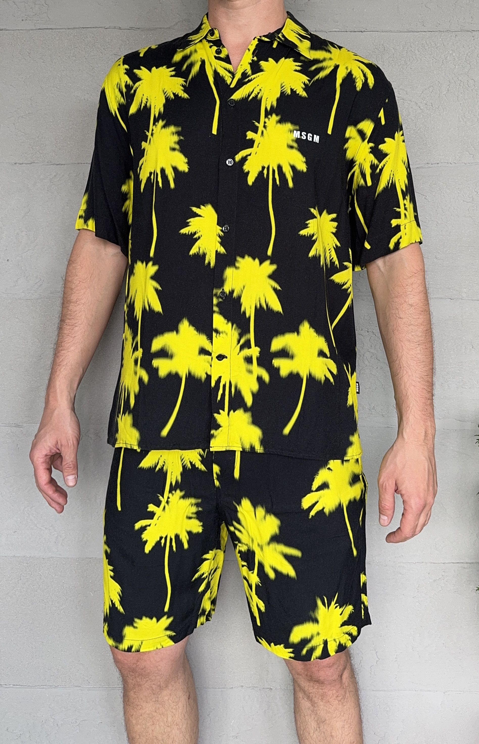MSGM MSGM Palm Trees Print Summer Shorts Size US 30 / EU 46 - 2 Thumbnail