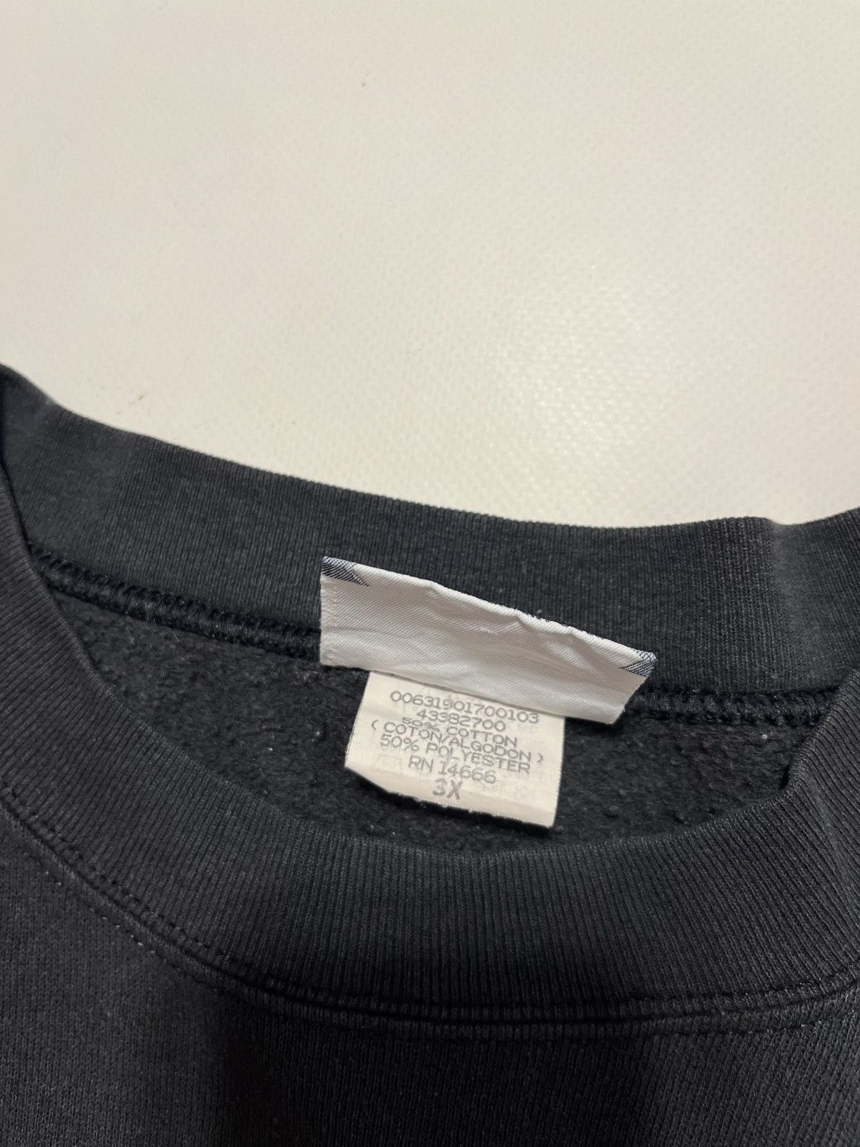 Lee Perfectly Faded Black 90s Lee Heavyweight Sweatshirt Boxy Size US XL / EU 56 / 4 - 4 Thumbnail