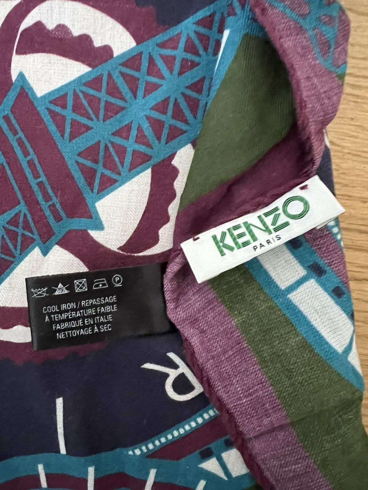 Designer × Japanese Brand × Kenzo Kenzo Paris Cashmere scarf Size ONE SIZE - 5 Thumbnail