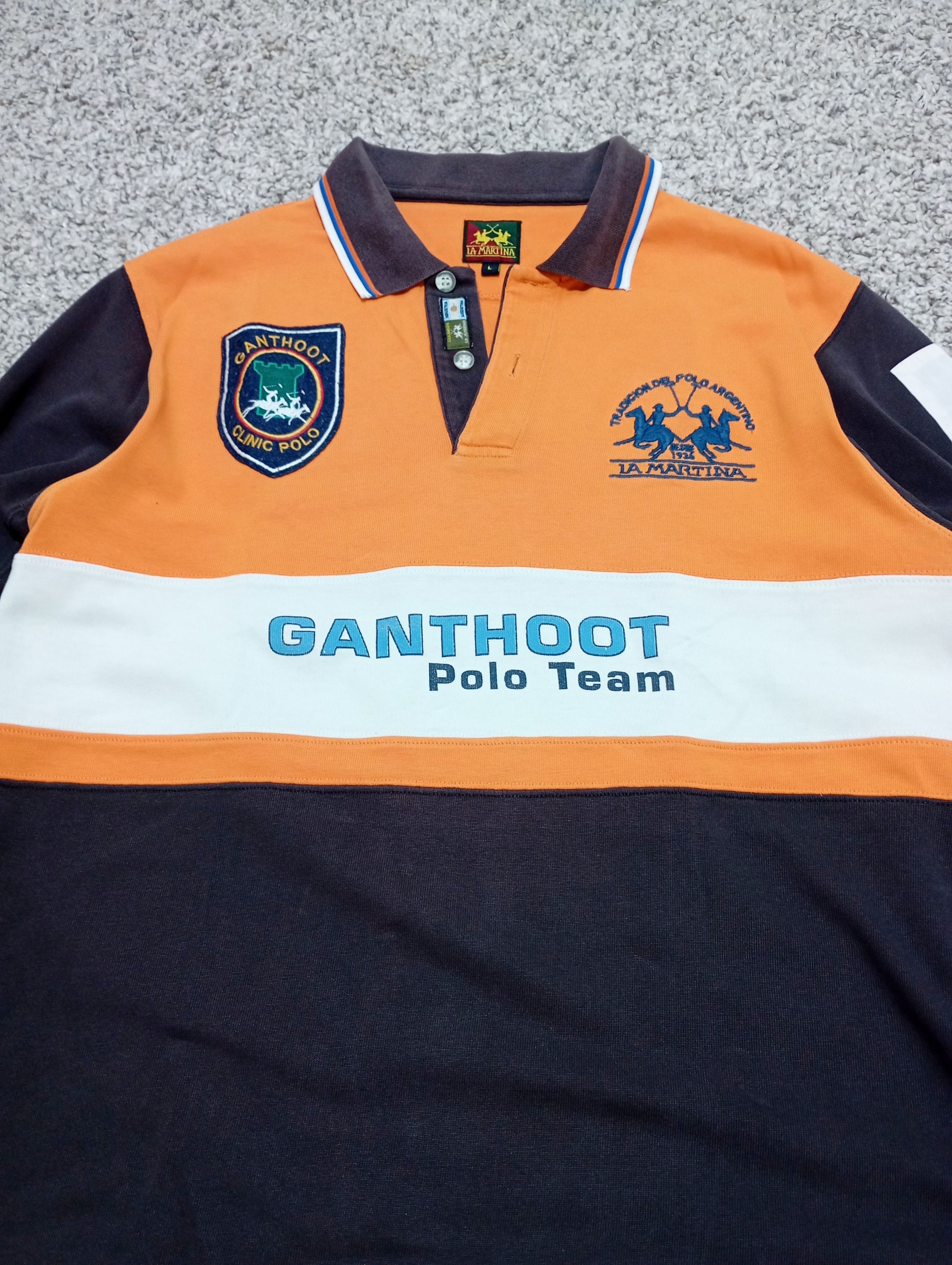La Martina Vintage La Martina Abu Dhabi Rugby Polo Tshirt Size US L / EU 52-54 / 3 - 5 Thumbnail