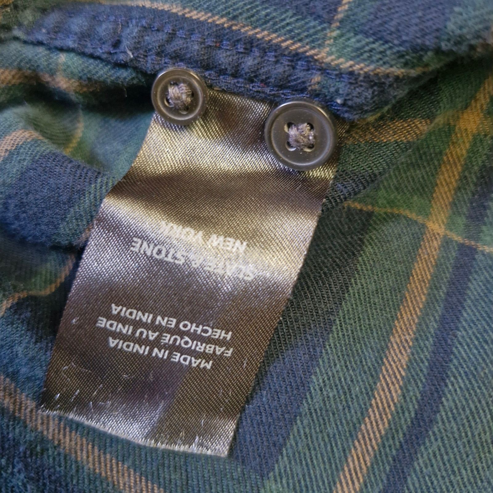 Slate & Stone Slate & Stone Gray Blue Plaid Shirt Men’s Size L Long Sleeve Size US L / EU 52-54 / 3 - 3 Thumbnail