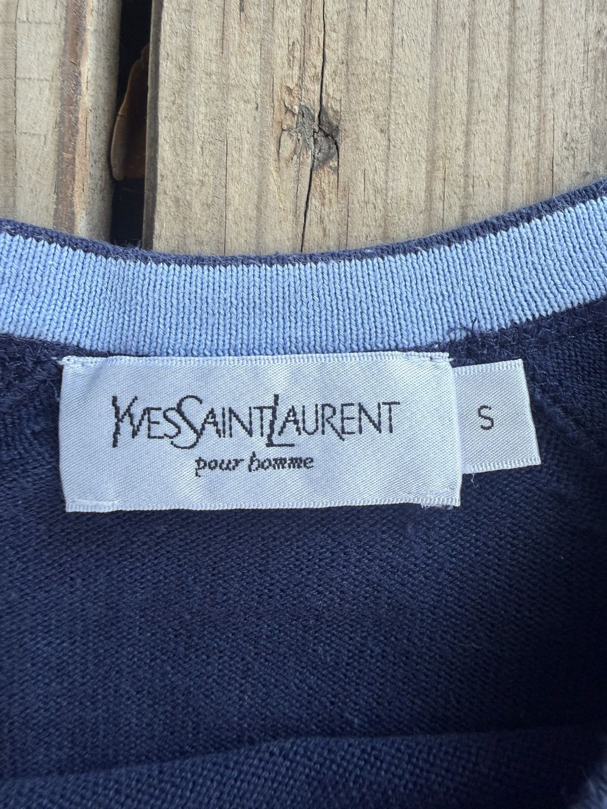 Yves Saint Laurent Navy YSL Vintage Sweater Size US M / EU 48-50 / 2 - 4 Thumbnail