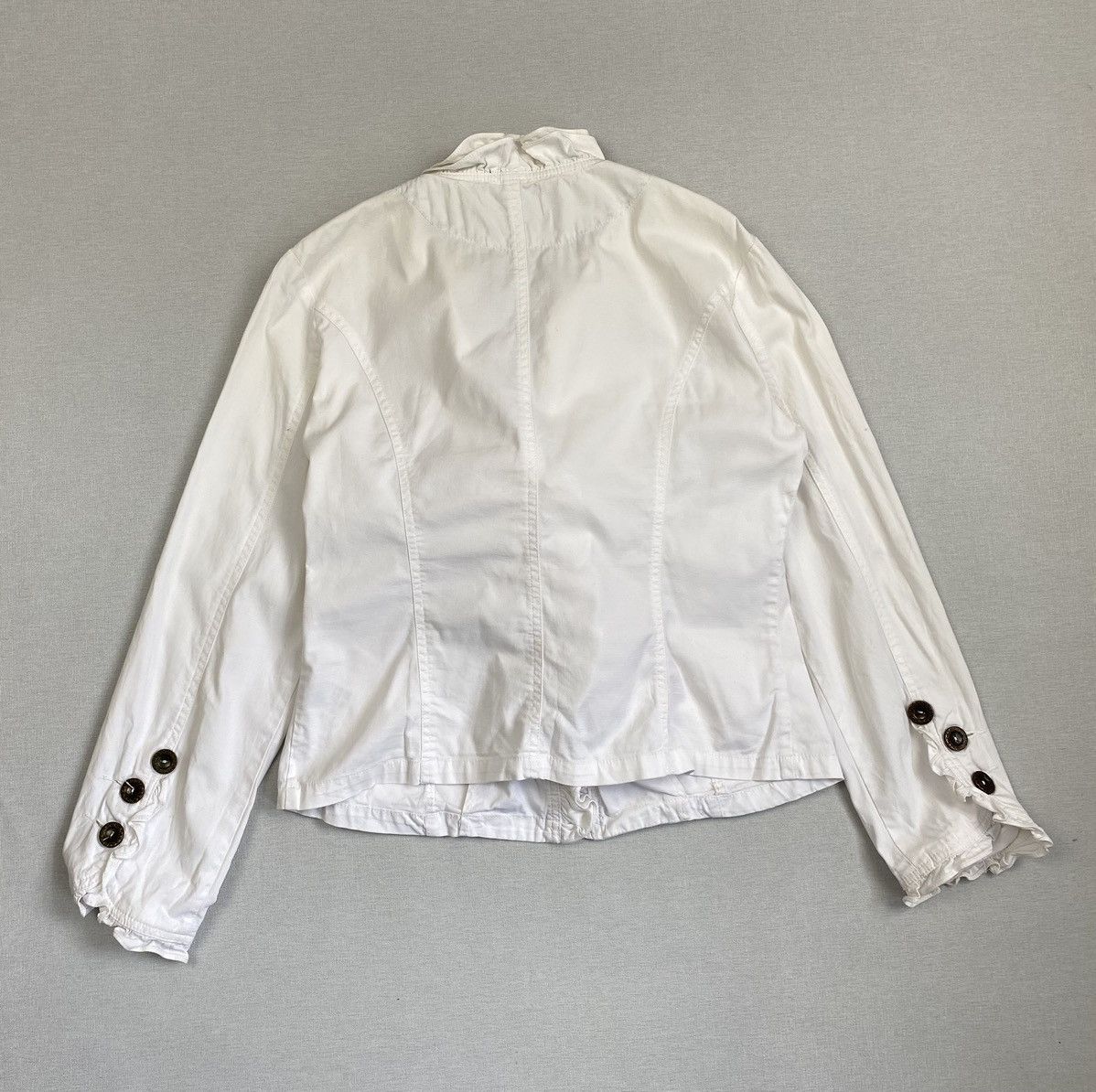 Max Mara Women’s Vintage Max Mara Basic Blazer White Jacket size XL Size XL / US 12-14 / IT 48-50 - 6 Thumbnail