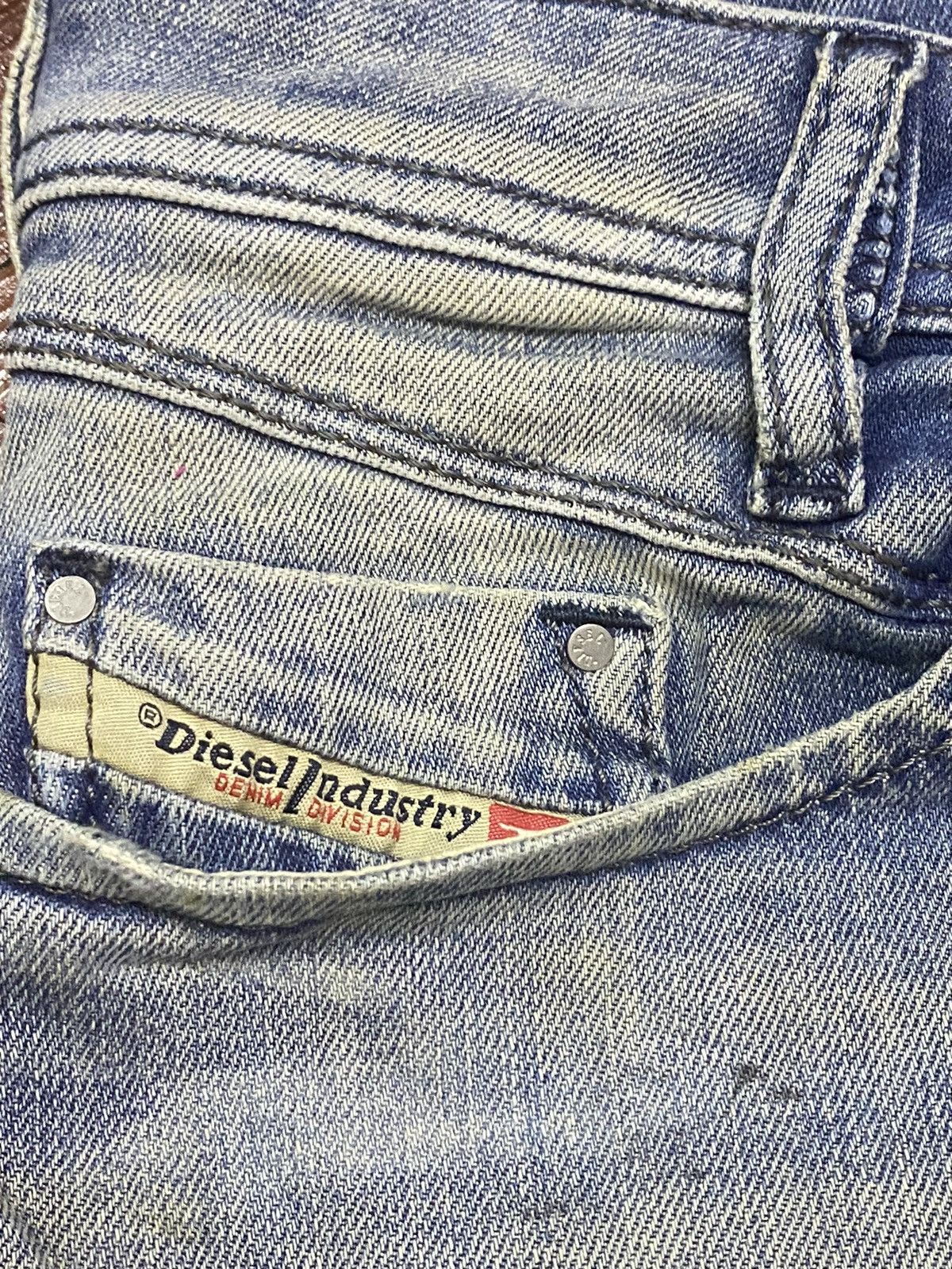 Other Vintage Diesel Faded Wash Distressed Denim Slim Jeans Size US 30 / EU 46 - 11 Thumbnail
