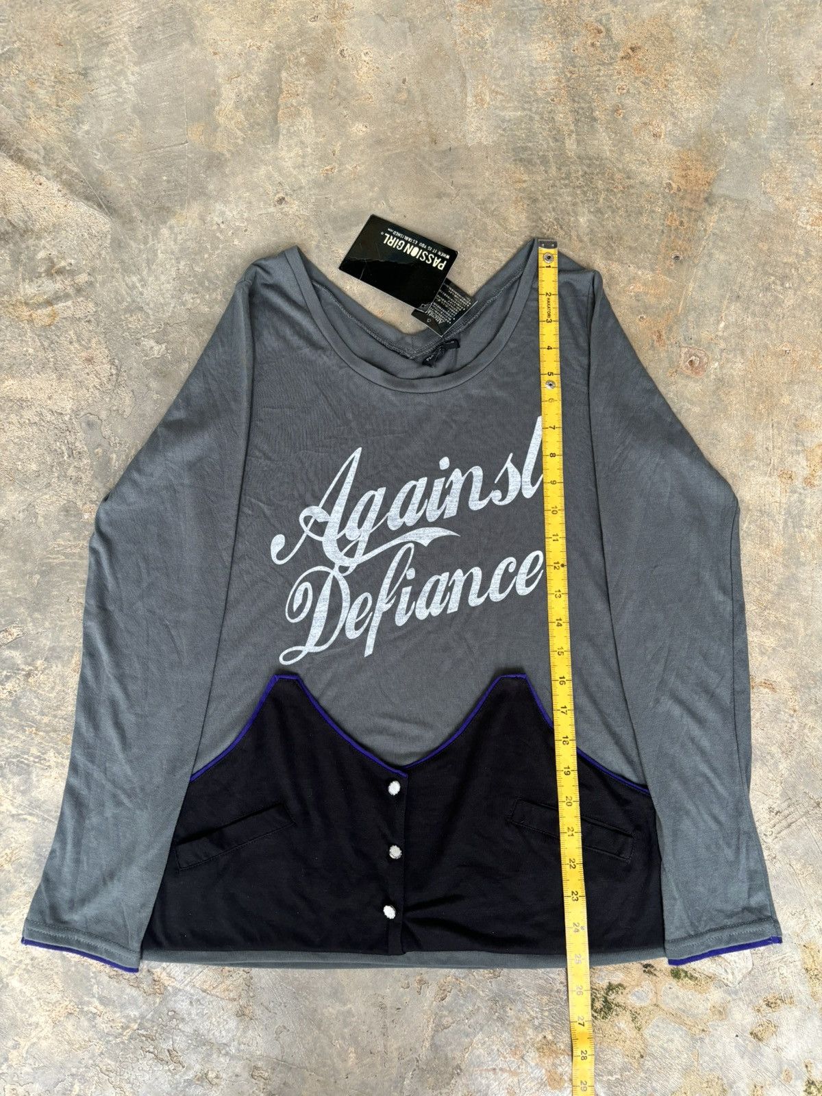 Hysteric Glamour × Japanese Brand Y2k Passion Girl Against Depiance Longsleeve Size M / US 6-8 / IT 42-44 - 11 Thumbnail
