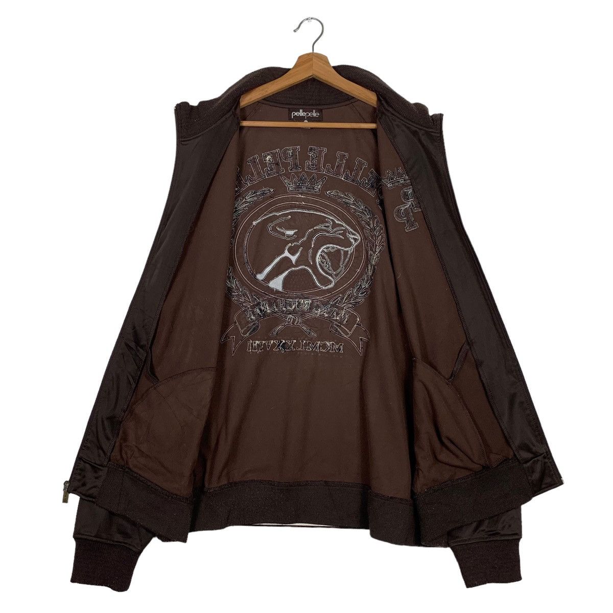 Japanese Brand PELLEPELLE MARCBUCHANAN Big Logo Sweater Jacket #0104-C6 Size US XXL / EU 58 / 5 - 13 Thumbnail