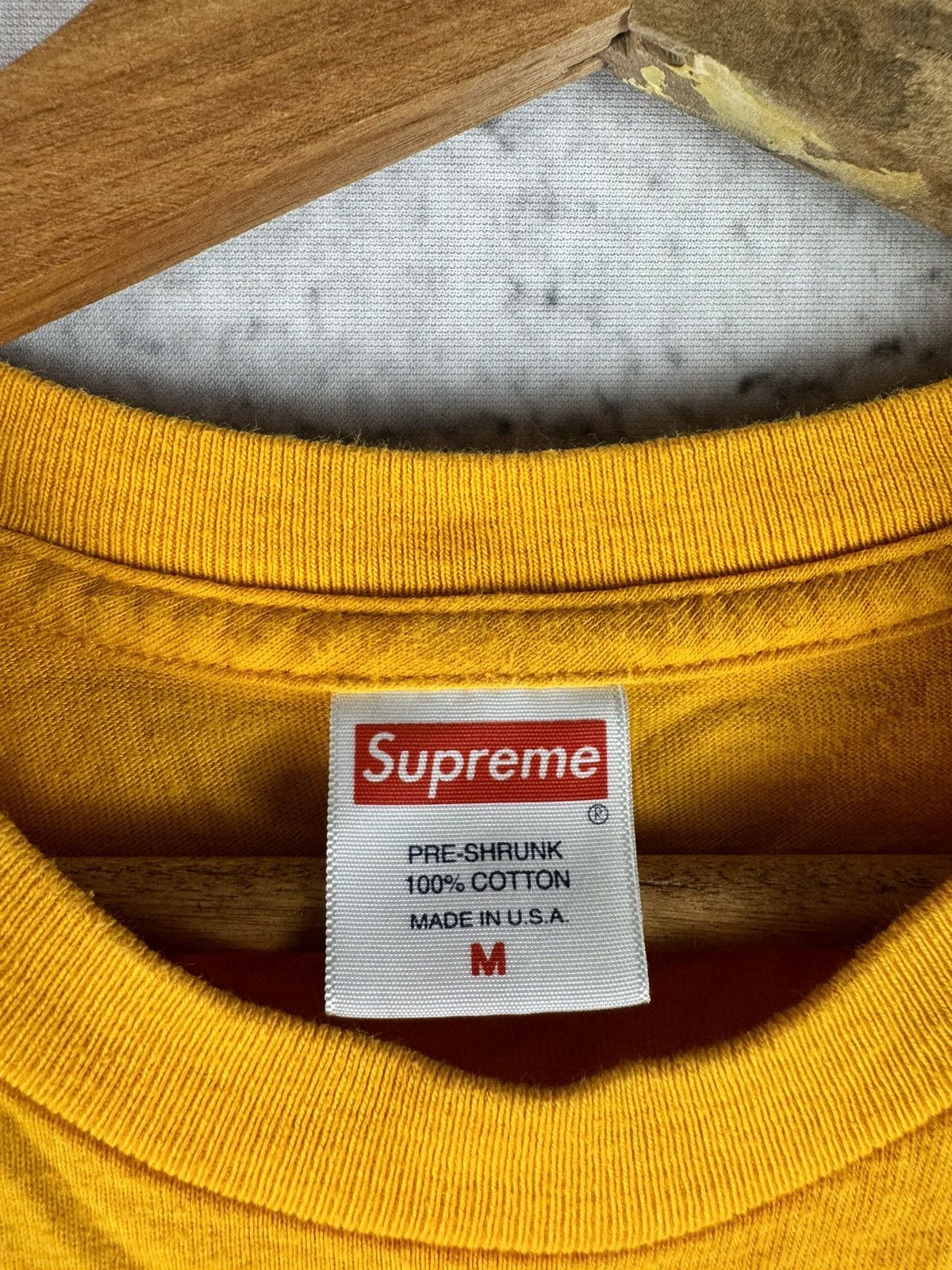 Supreme FW18 Supreme Remember Tee T-Shirt Yellow Size US L / EU 52-54 / 3 - 3 Thumbnail