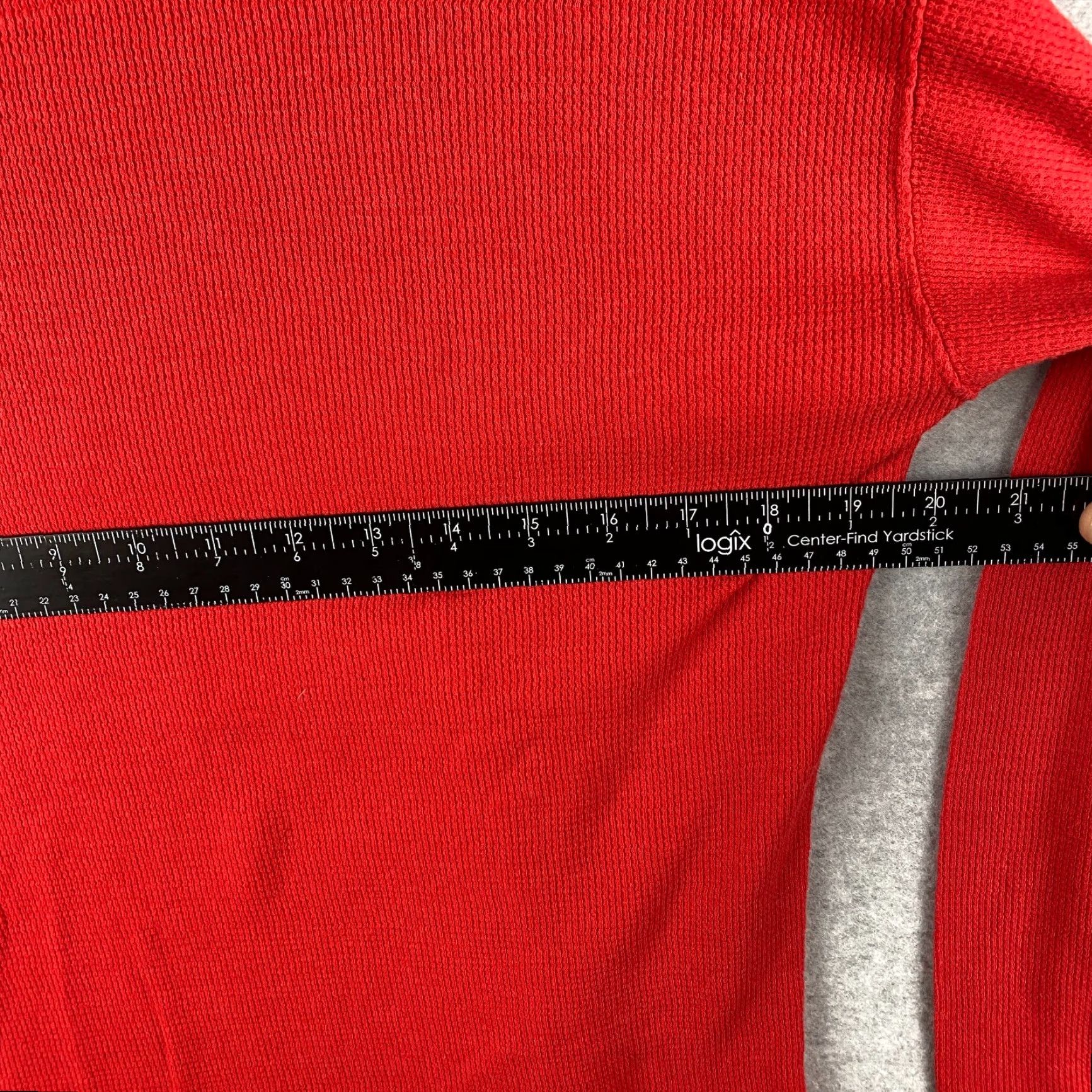Vintage Old Varsity Brand Shirt Mens Red Medium Thermal Long Sleeve Size US M / EU 48-50 / 2 - 5 Thumbnail