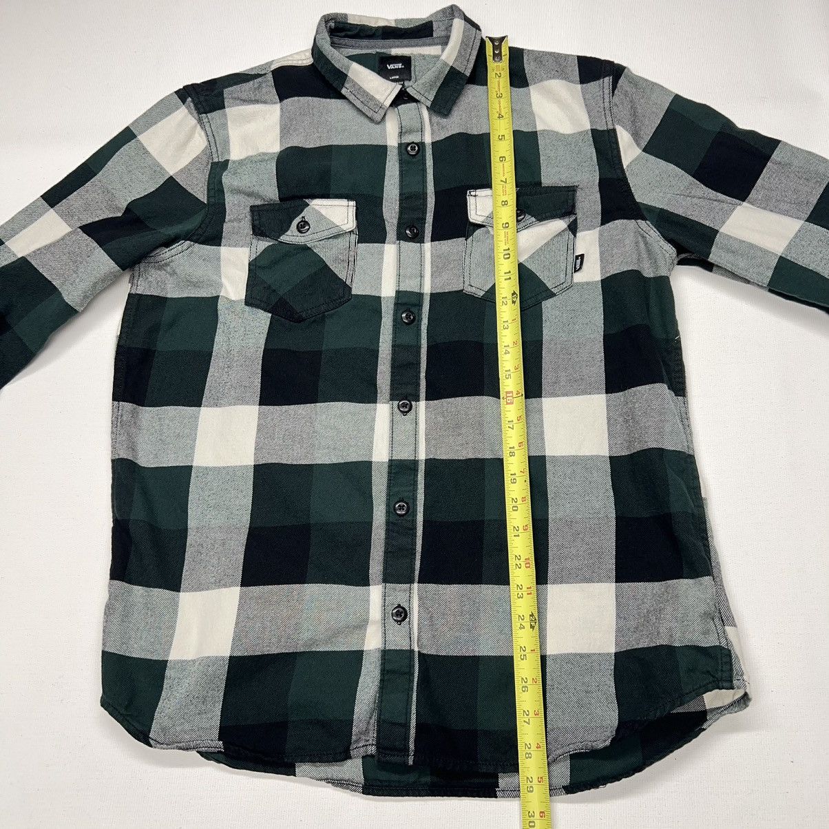Vans Vans Flannel Shirt Green Plaid Button Up Tailored Fit Skate Size US L / EU 52-54 / 3 - 15 Thumbnail