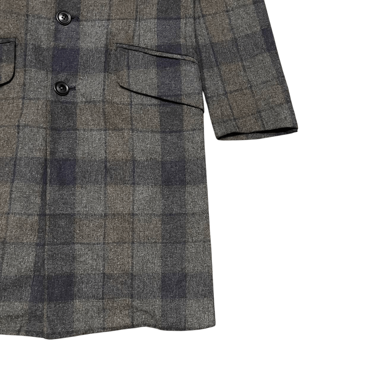 Japanese Brand 9CM Made In Japan Plaid Long Coat Size US M / EU 48-50 / 2 - 4 Thumbnail