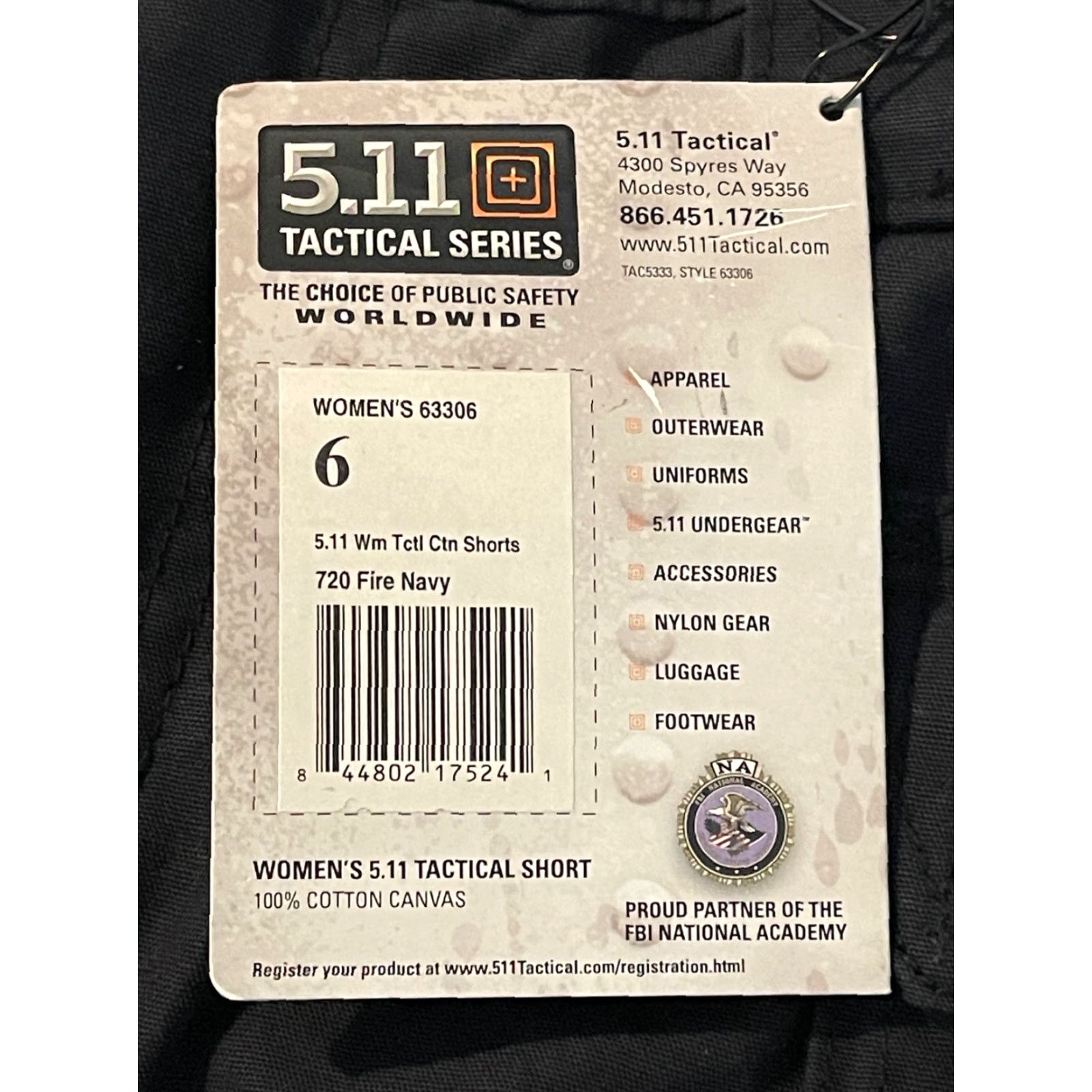 Vintage 5.11 Tactical Women's 9" Cargo Shorts, Style 63306, Size 6, Blue, Military, Regular Fit Size 28" / US 6 / IT 42 - 3 Thumbnail
