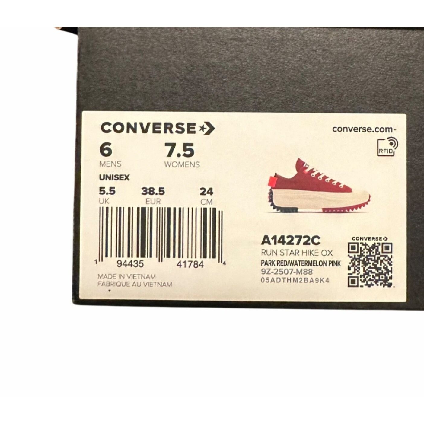 Converse ❤️Converse Run Star Hike Ox Low Platform Sz 7.5 Womens Shoes Size US 7.5 / IT 37.5 - 8 Thumbnail