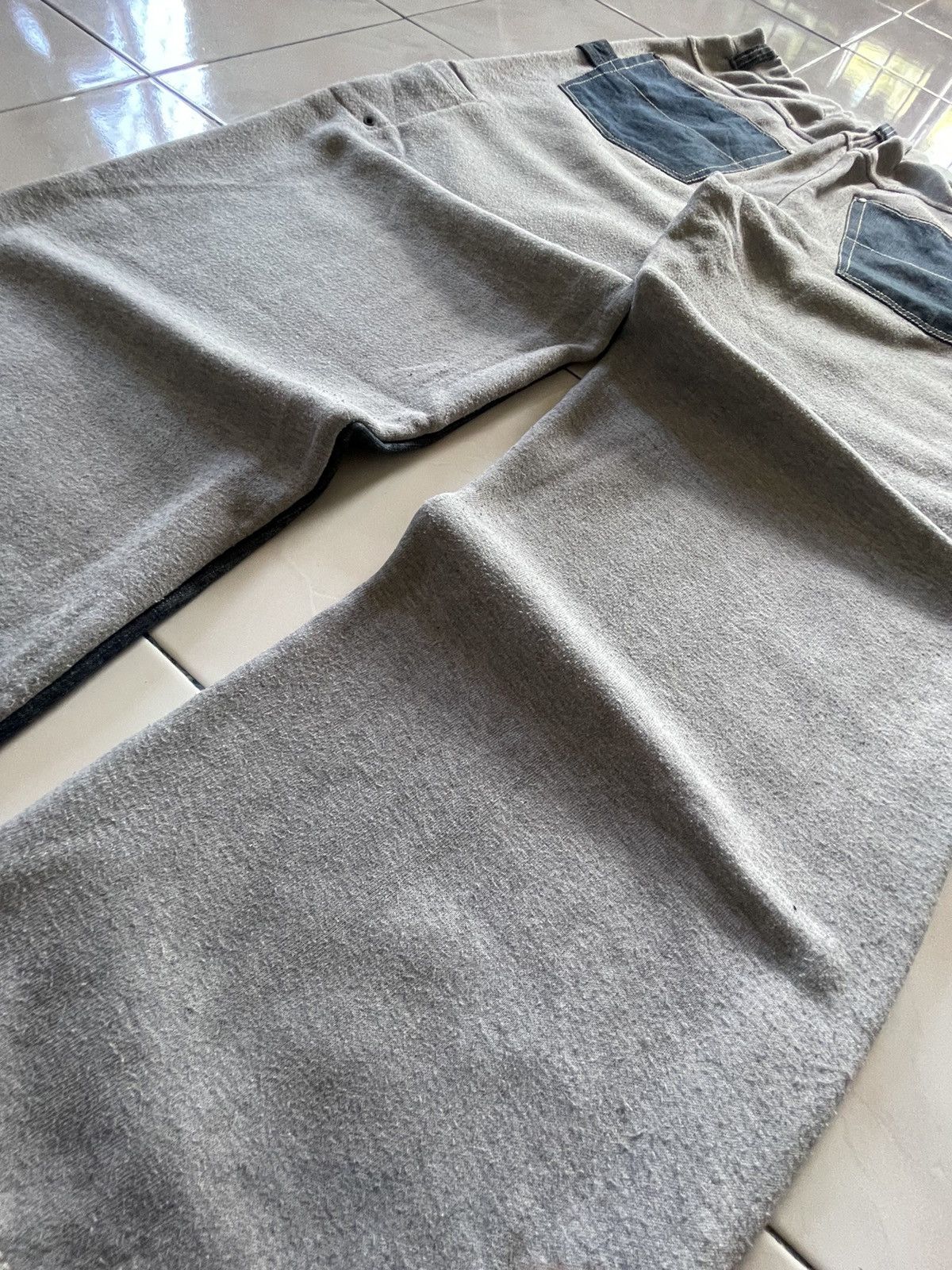 GB × Japanese Brand × Marithe + Francois Girbaud GB Baggy Hybrid Denim Sweat Muddy Wash Jeans Size US 34 / EU 50 - 16 Thumbnail