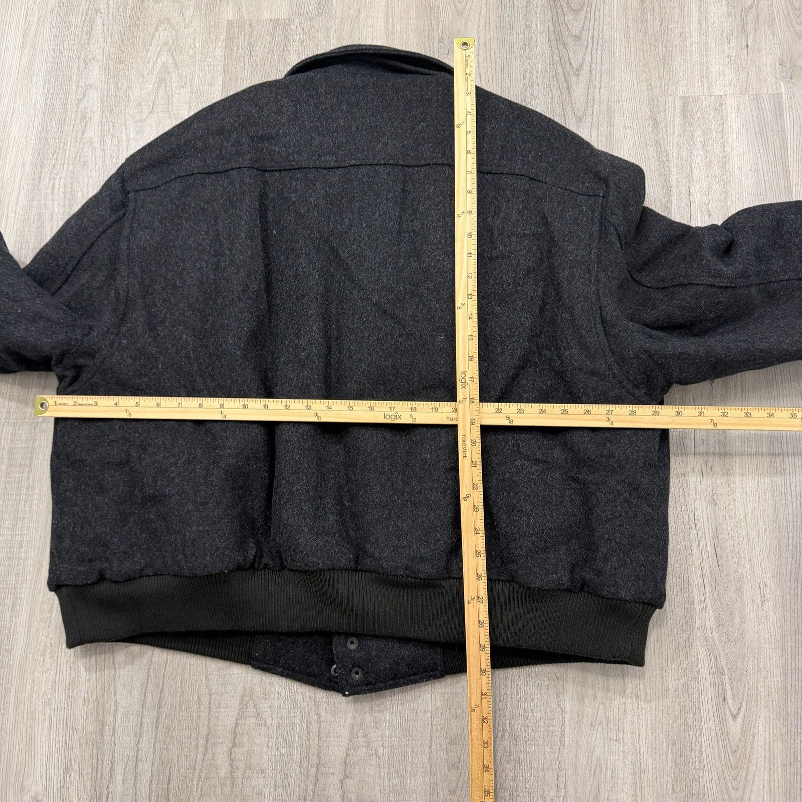 Vintage Vintage Members Only Bomber Jacket Men's 4XL Grey 100% Wool Size US XXL / EU 58 / 5 - 10 Thumbnail