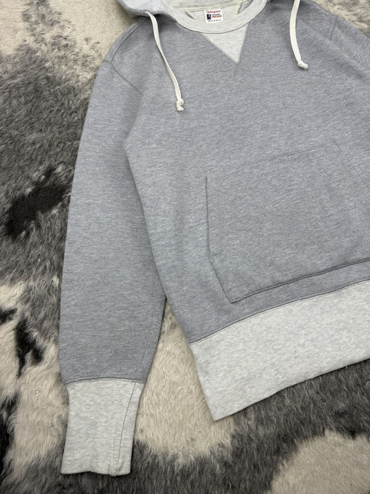Champion 1950s Champion Running Man Tag Two Tone Afterhood Hoodie Size US M / EU 48-50 / 2 - 11 Thumbnail