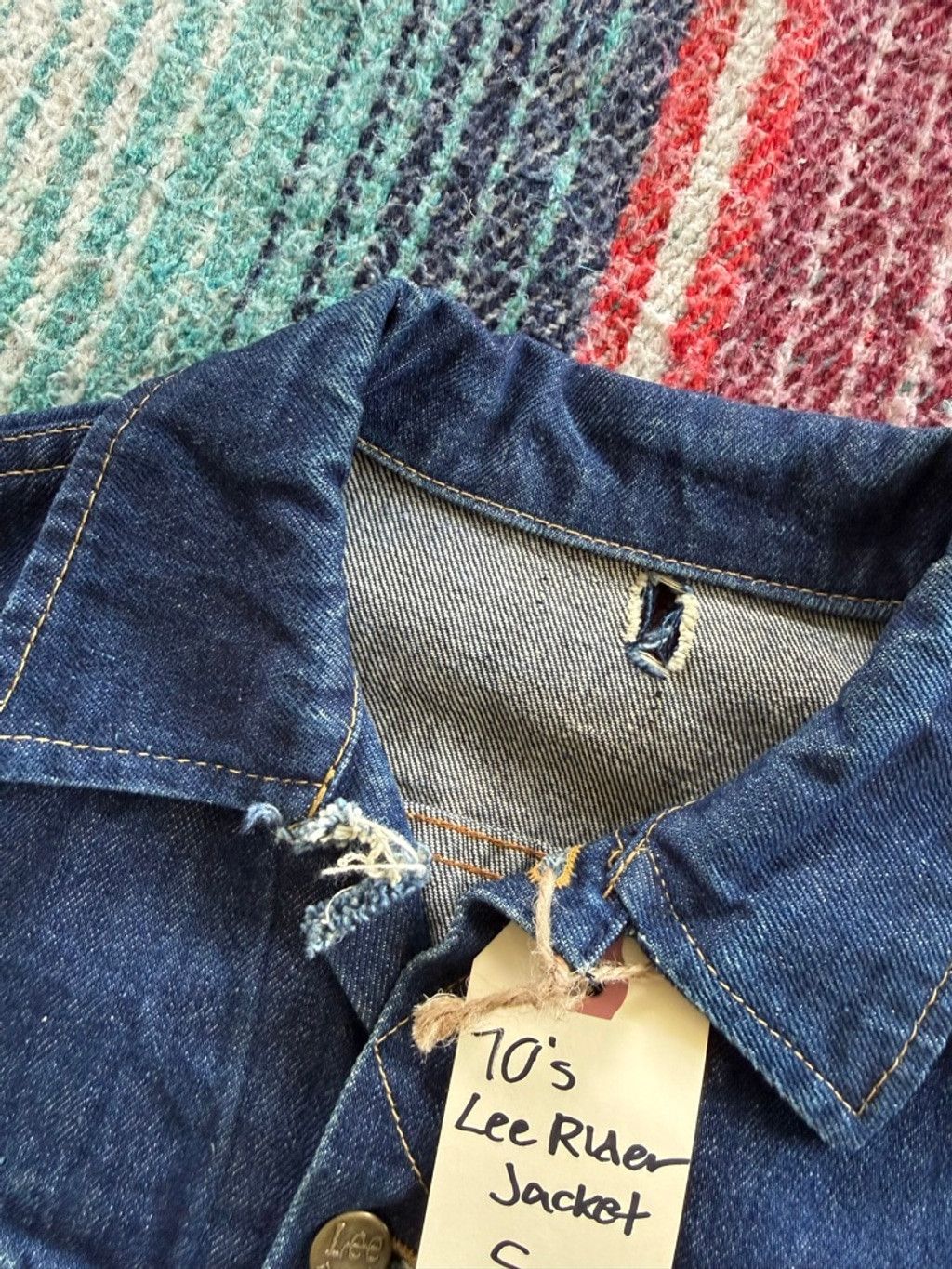 Lee 70s Lee Riders Dark Wash Denim Jacket S Size US S / EU 44-46 / 1 - 5 Thumbnail