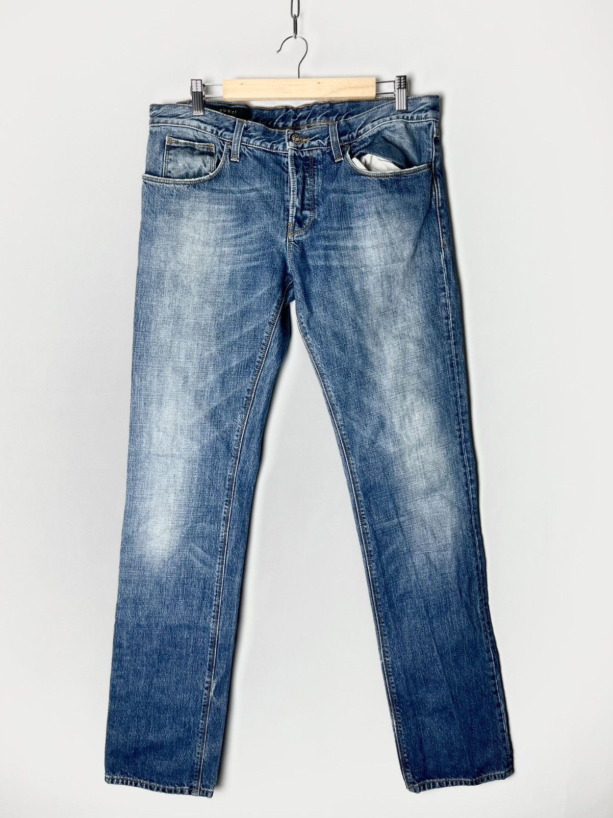 Gucci Gucci 2009 Skinny Fit Denim Jeans GG Logo Size 48 Size US 32 / EU 48 - 5 Thumbnail