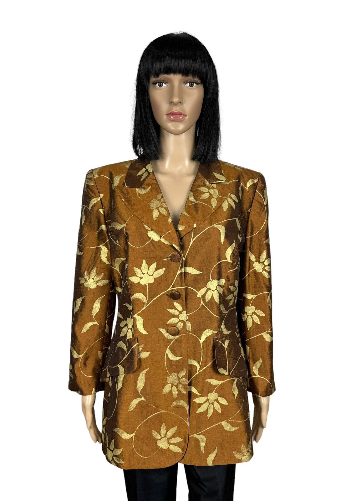 Escada × Vintage Escada Margaretha Ley Silk Blazer Floral Printed size 42 Size M / US 6-8 / IT 42-44 - 1 Thumbnail
