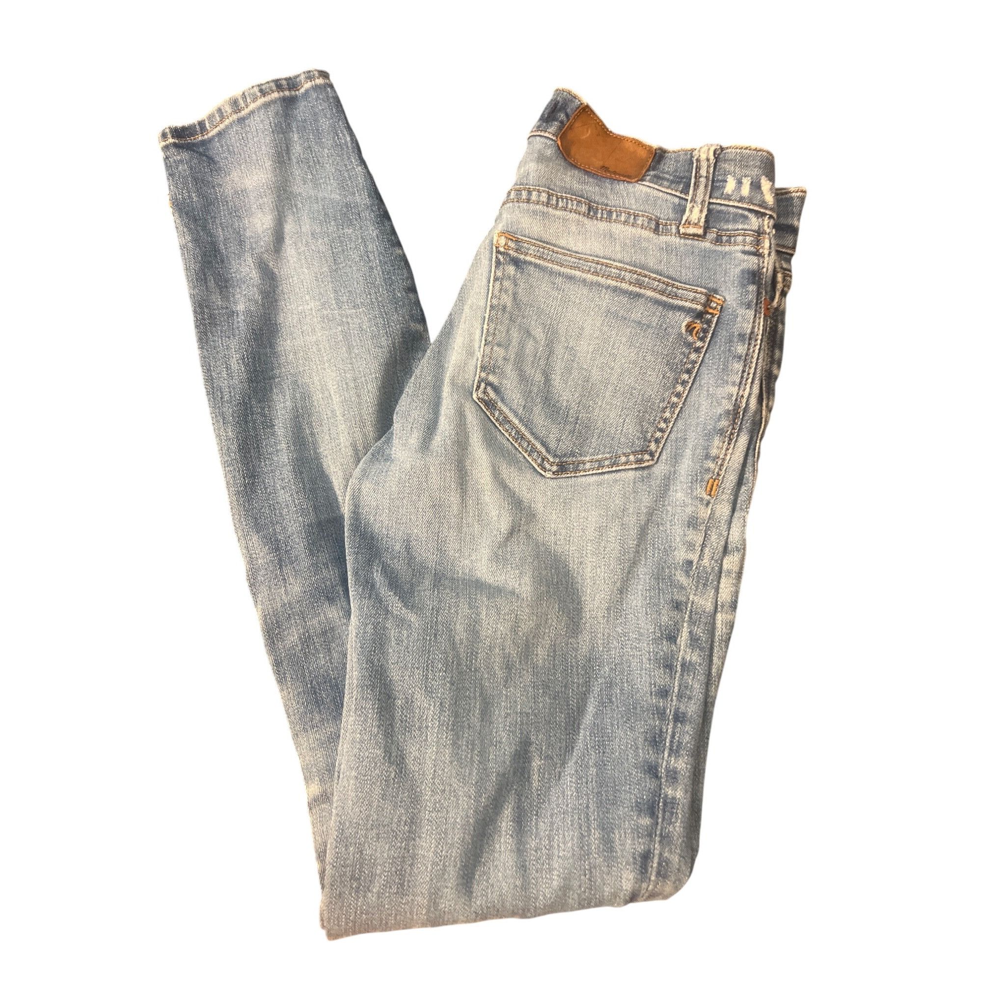 Madewell Madewell Womens Distressed Skinny Skinny Jeans Light Blue Wa Size 42" / US 20 - 5 Thumbnail