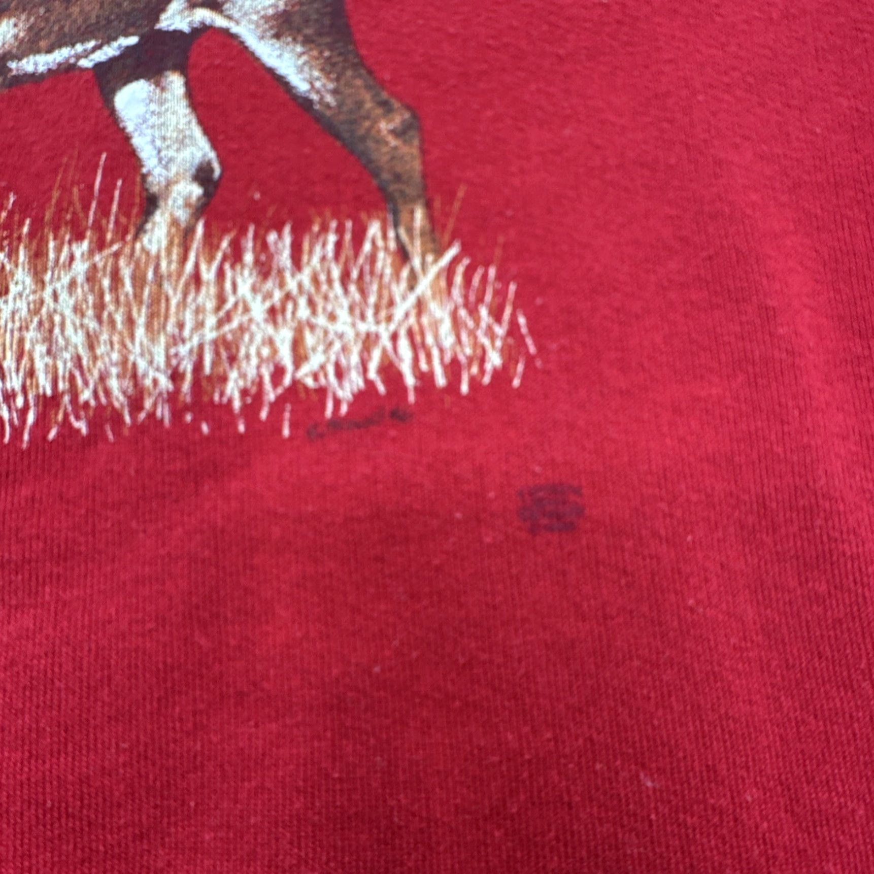 Jerzees VINTAGE Jerzees Sweatshirt Crew Neck L White Tail Deer Graphic Print 90s Men’s Size US L / EU 52-54 / 3 - 2 Thumbnail