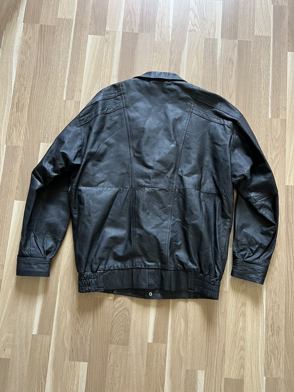 Vintage Vintage leather jacket bomber punk avant garde Size US L / EU 52-54 / 3 - 5 Thumbnail