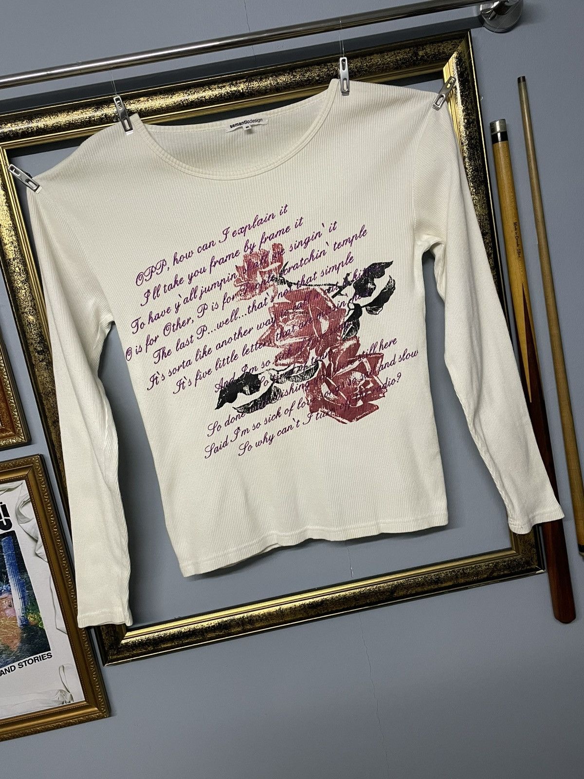 Hysteric Glamour Vintage 1990s Japan Semantic Design Poem Punk Rock Thermal Size US S / EU 44-46 / 1 - 2 Thumbnail