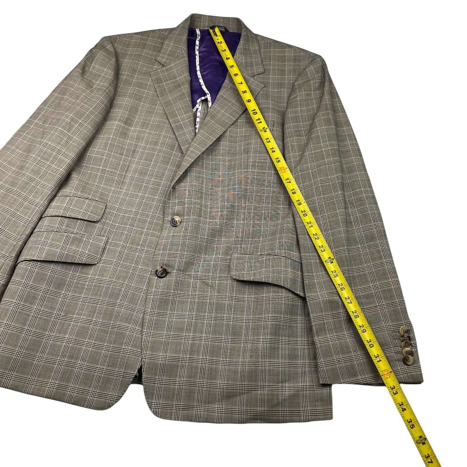 Paul Smith Paul Smith Men’s The Byard 100% Wool Unlined Blazer Beige Pl Size 44L - 11 Thumbnail