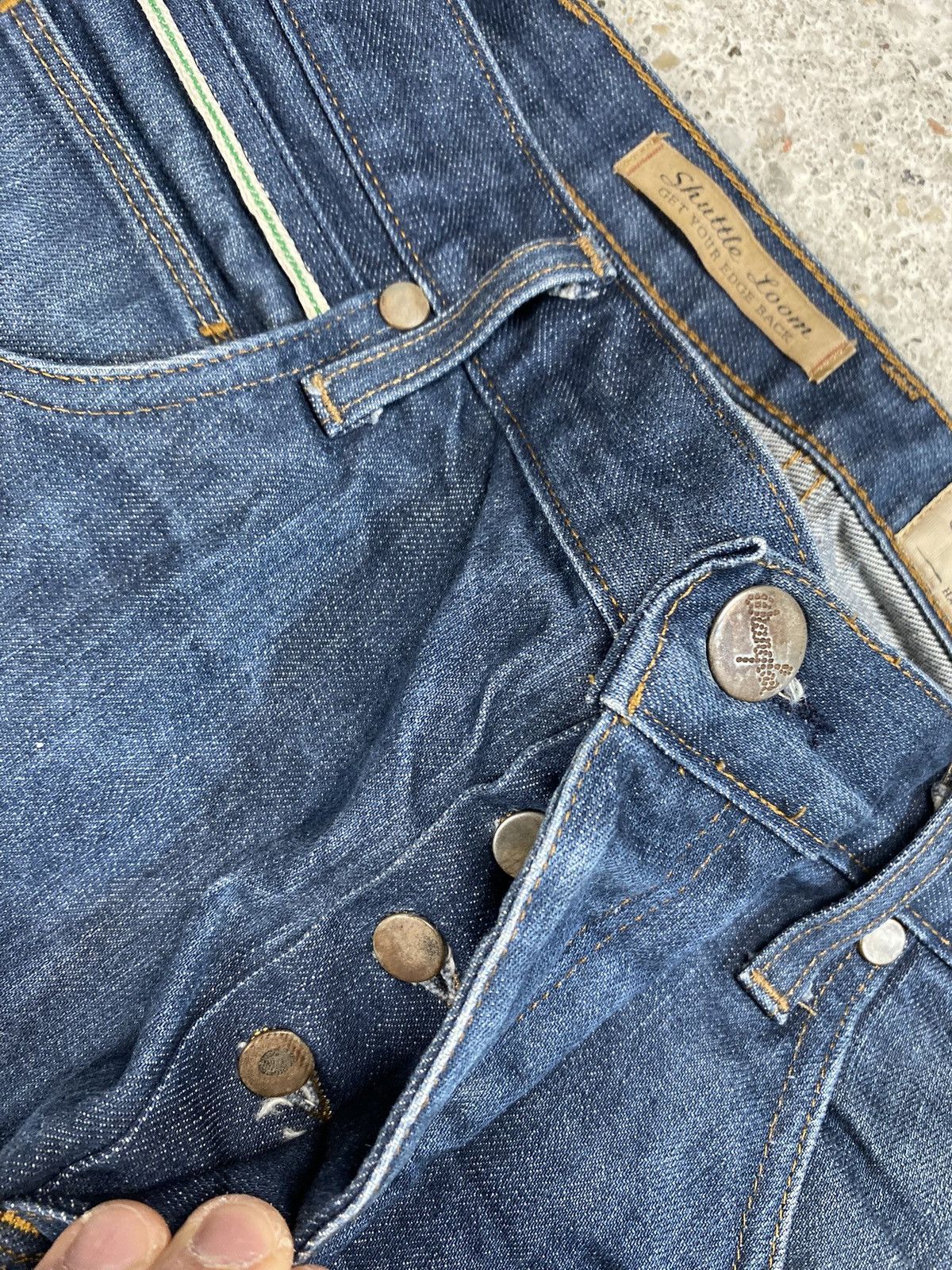 Wrangler Wrangler raw selvedge denim jeans japan shuttle loom Size US 31 - 5 Thumbnail