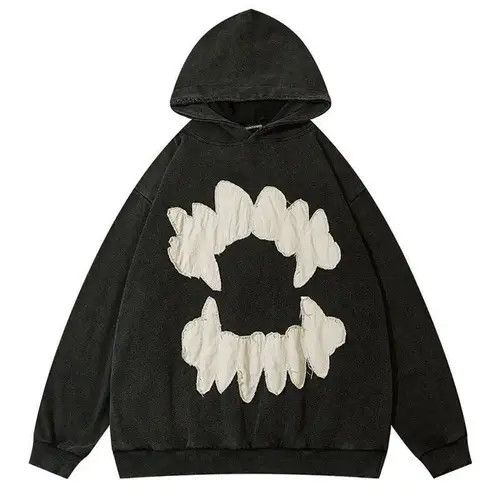 Japanese Brand Kumiko x Mirei "Vampire" Black Hoodie Hooded Sweatshirt Size US M / EU 48-50 / 2 - 7 Thumbnail