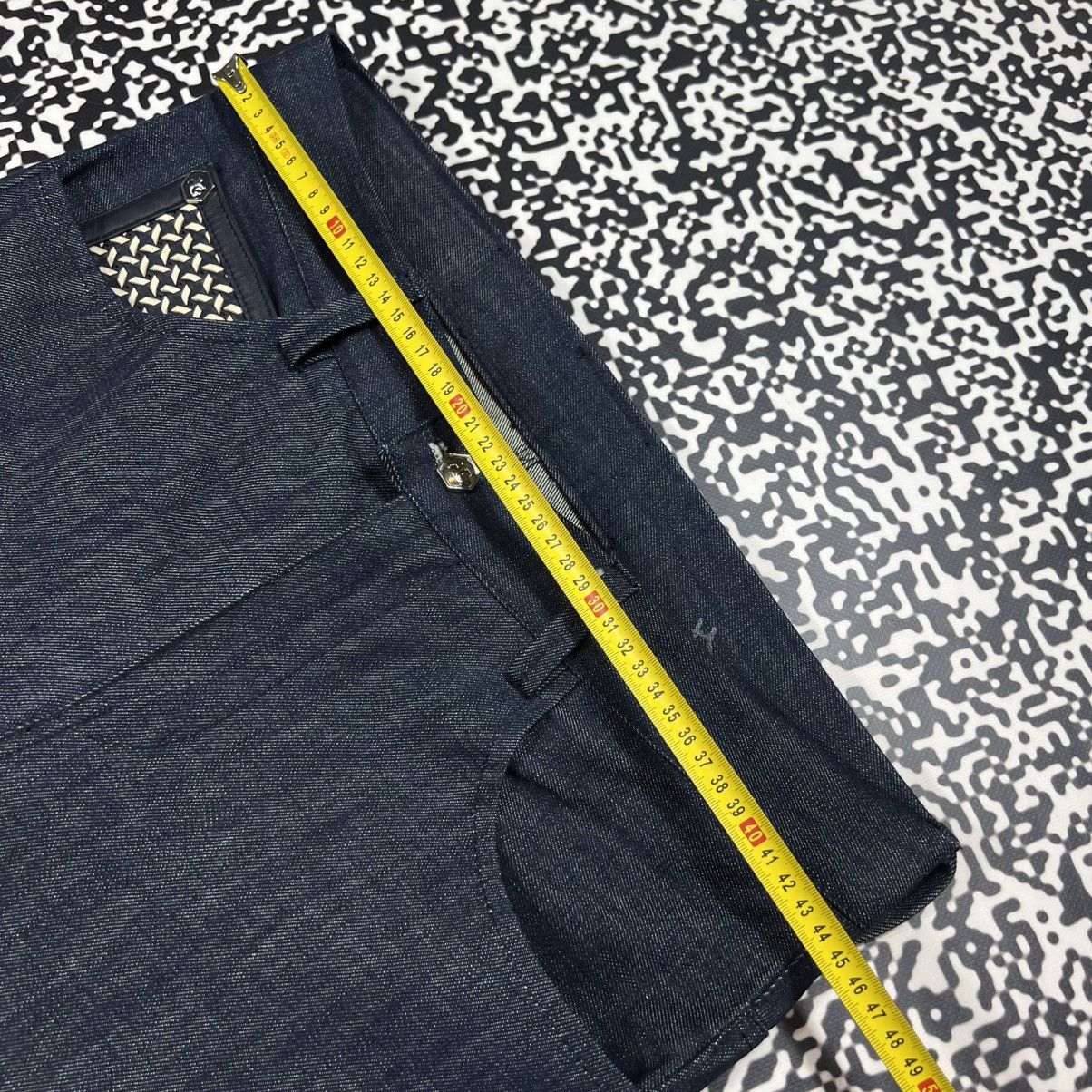 Angelo Galasso ANGELO GALASSO Denim Jeans Leather Pocket Luxury Rare Style Size US 34 / EU 50 - 18 Thumbnail