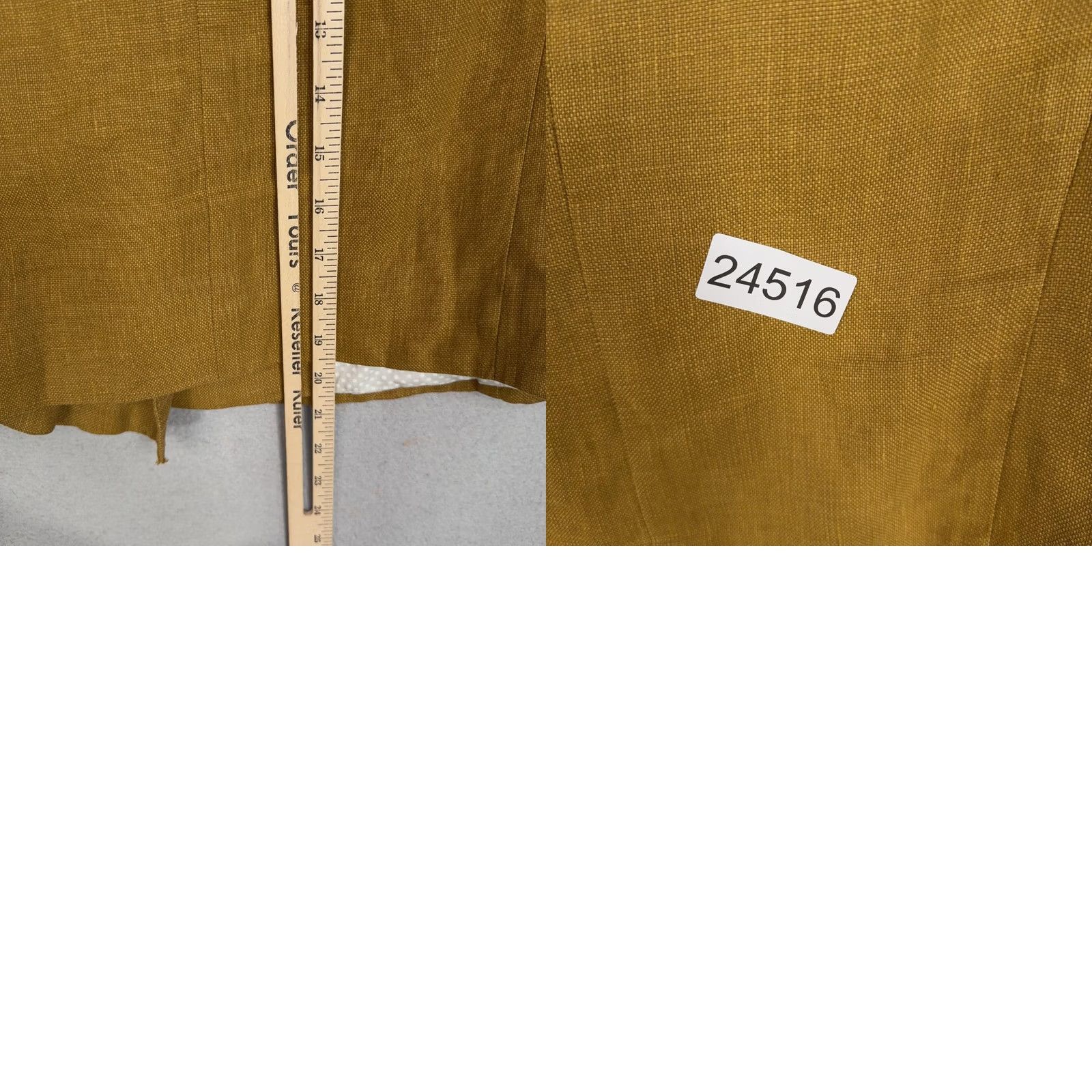 J.Crew J.Crew Jacket Womens 4 Yellow Linen Cropped Double Breasted Pea Coat Blazer Size S / US 4 / IT 40 - 9 Thumbnail