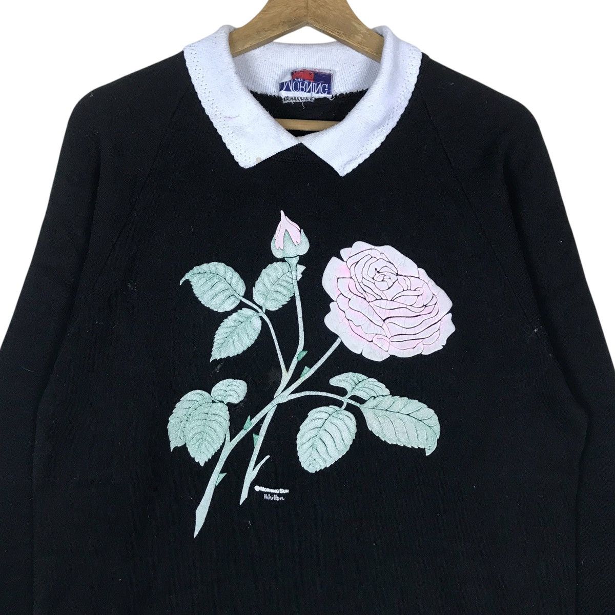 Vintage Vintage Morning Sun Collar Pullover Jumper Sweatshirt Size US M / EU 48-50 / 2 - 2 Thumbnail