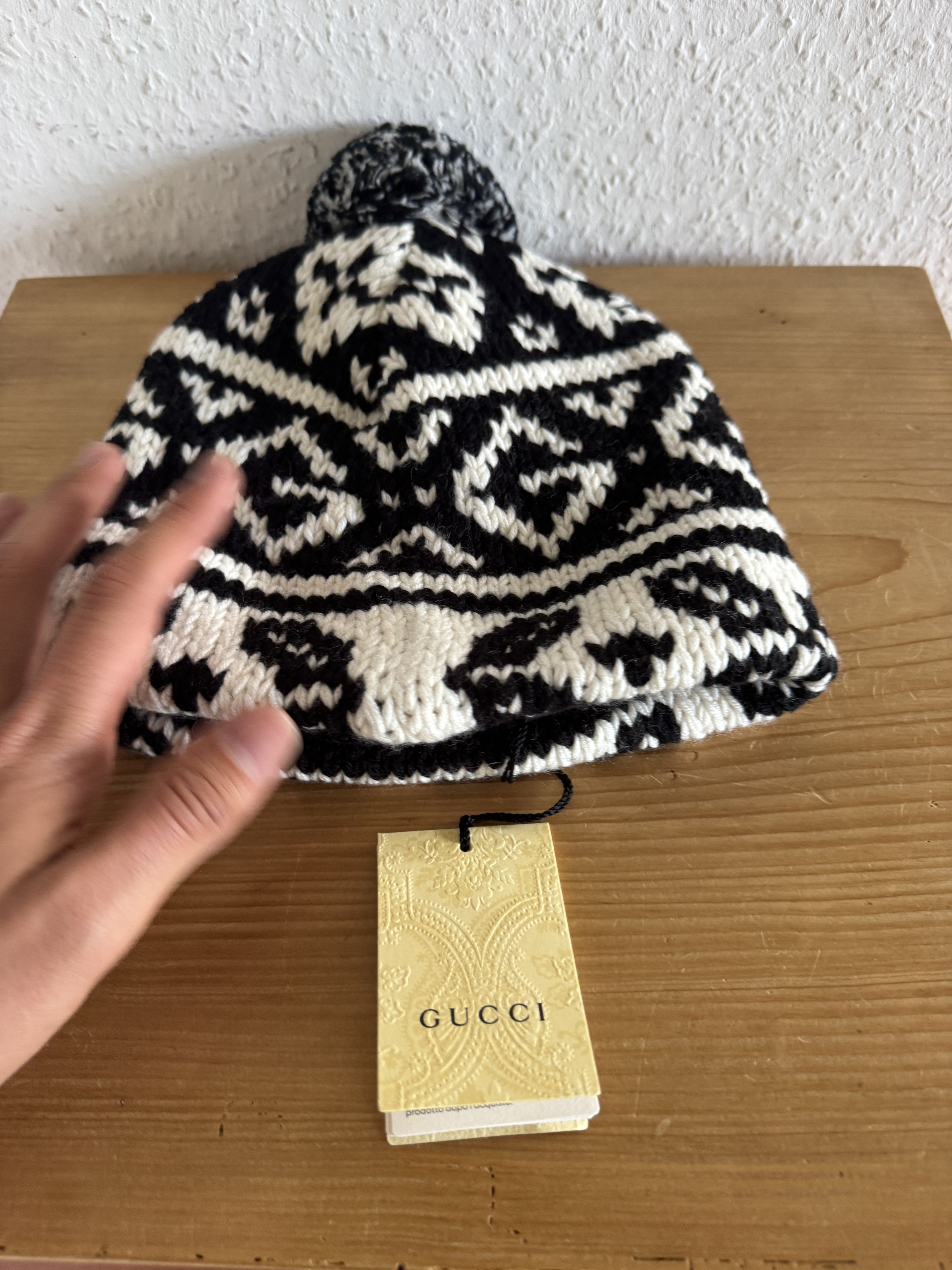 Gucci Fair Isle Wool Beanie Size ONE SIZE - 2 Thumbnail