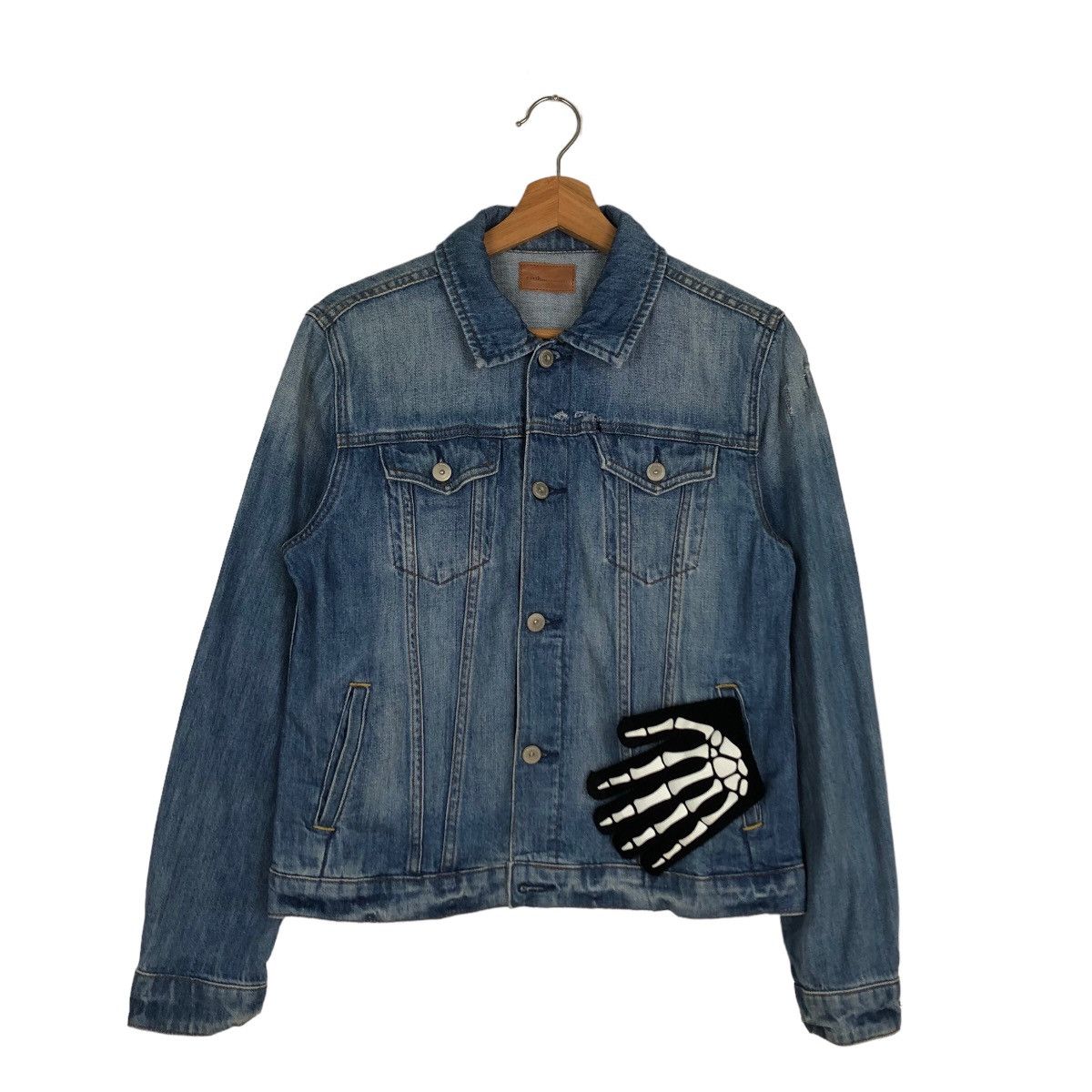 Japanese Brand EARTH MUSIC & ECOLOGY DENIM TRUCKER JACKET ISSEY MIYAKE Size M / US 6-8 / IT 42-44 - 1 Thumbnail