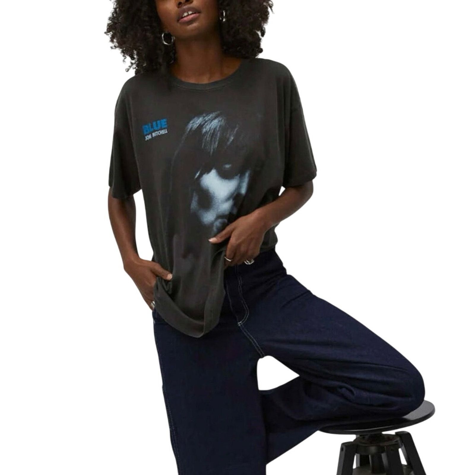 Daydreamer DAYDREAMER Joni Mitchell Blue Merch Tee Size M New with Tag Size M / US 6-8 / IT 42-44 - 3 Thumbnail