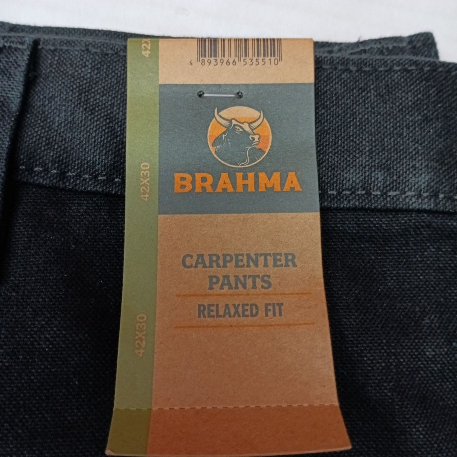 Other Brahma Work Carpenter Pants Men's Size 42x30 Black Relaxed Size US 42 / EU 58 - 2 Thumbnail