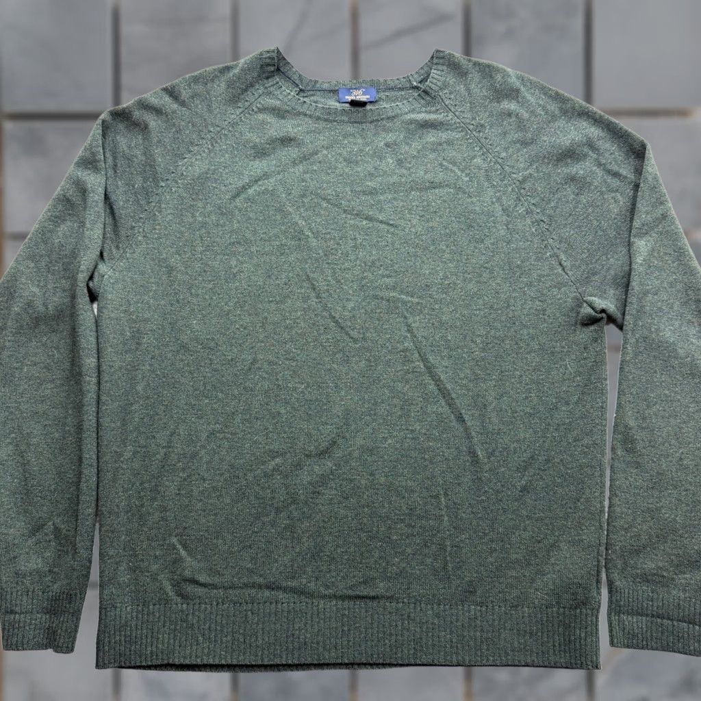 Brooks Brothers VINTAGE Brooks Brothers 346 Mens XL Green Wool Crewneck Raglan Sweater Size US XL / EU 56 / 4 - 1 Thumbnail