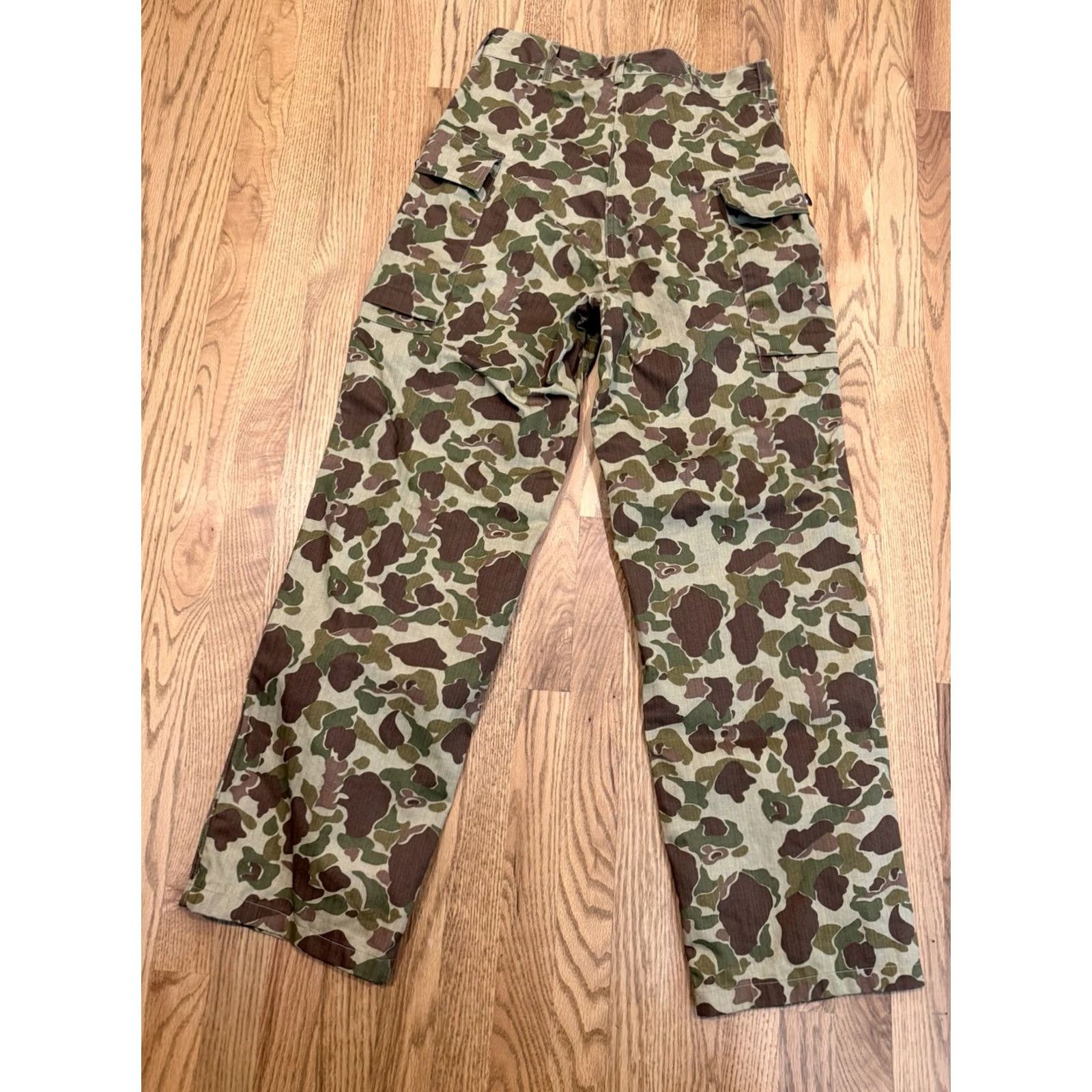 Vintage VINTAGE Army Camo Frogskin Pants Small 30x31 Unbranded Twill Cargo Military Reproduction Men's Pants Size US 29 - 3 Thumbnail